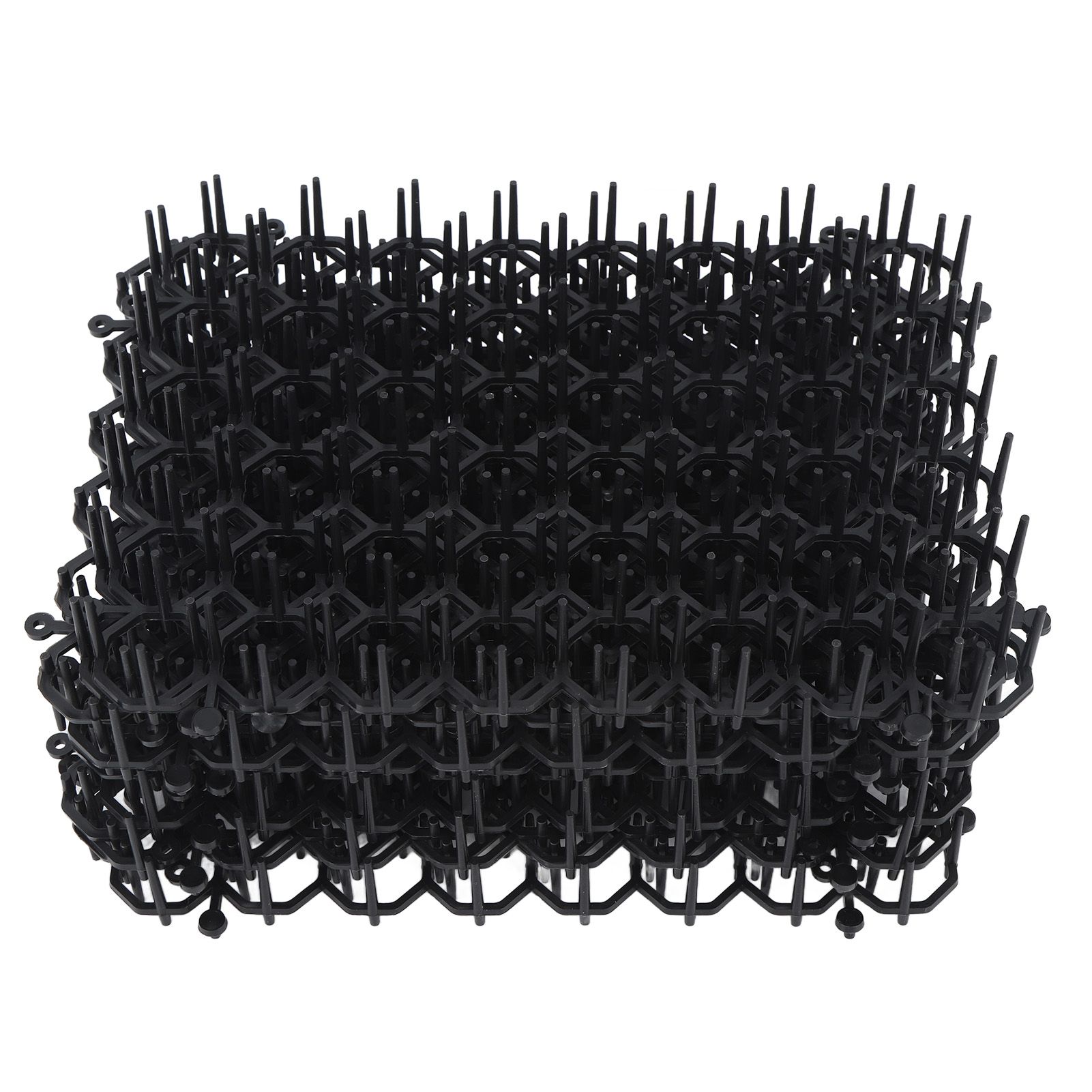 12Pcs Cat Deterrent Mat Anti Cat Dog Network Indoor Outdoor Repellent Training Plastic Spike Mat for Keeping Away Cats Dogs Protecting Plants - Image 1