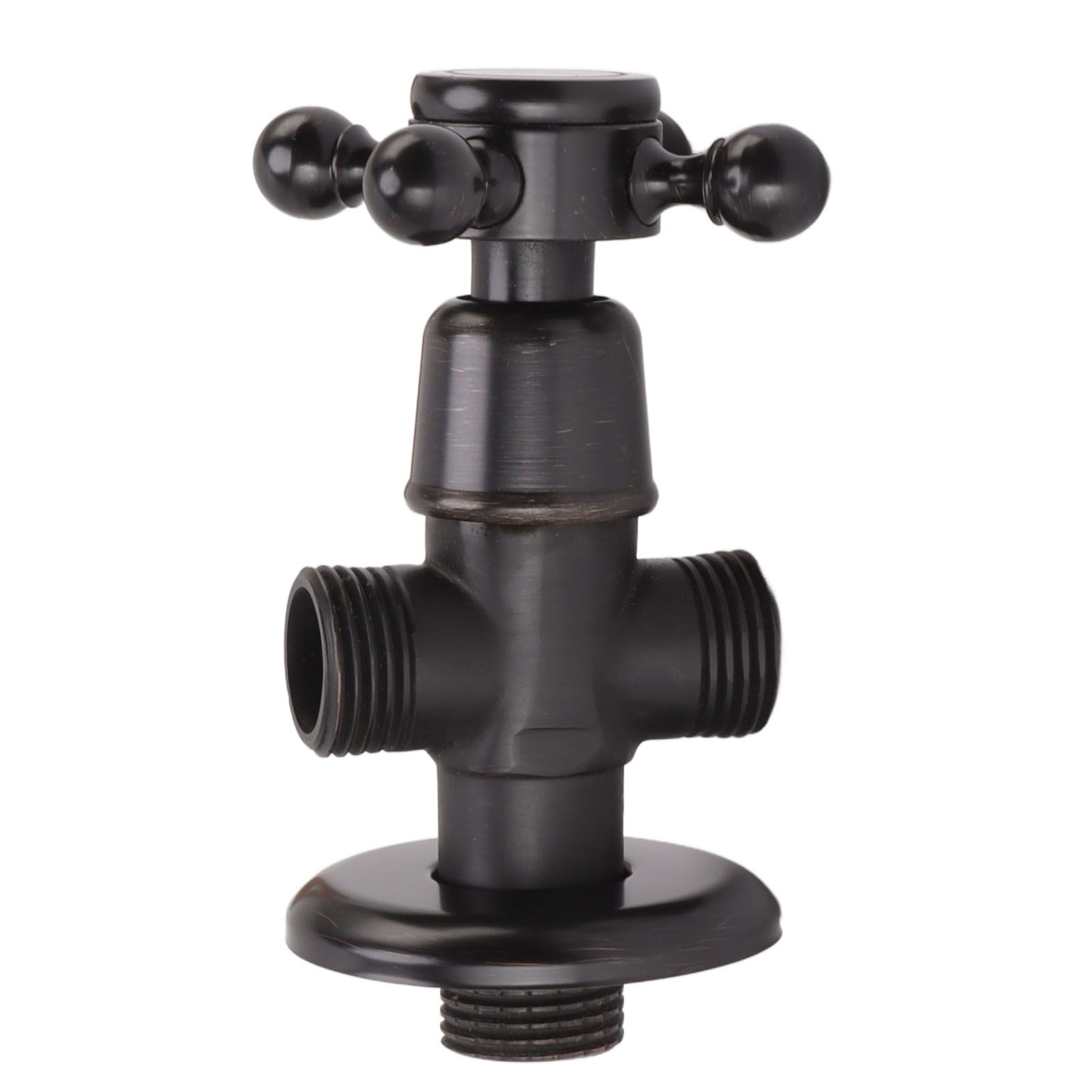 Angle Stop Valve Retro Copper Cross Handle Water Stop Valve for Bathroom Toilet Kitchen Faucet - Image 6