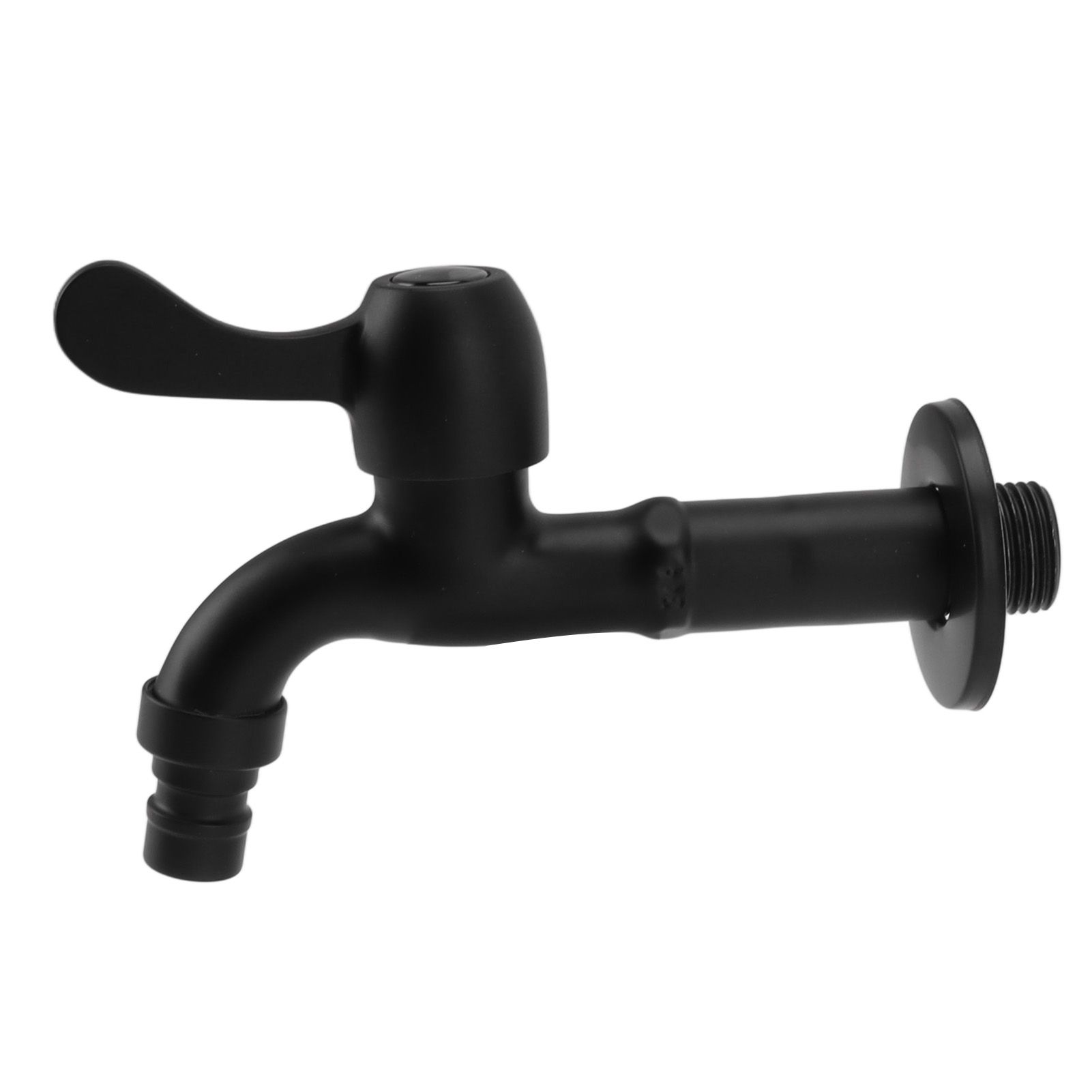 Water Faucet 304 Stainless Steel G1/2 Caliber Wall Mounted Long Style Single Cold Water Tap Black Washing Machine Faucet - Image 5
