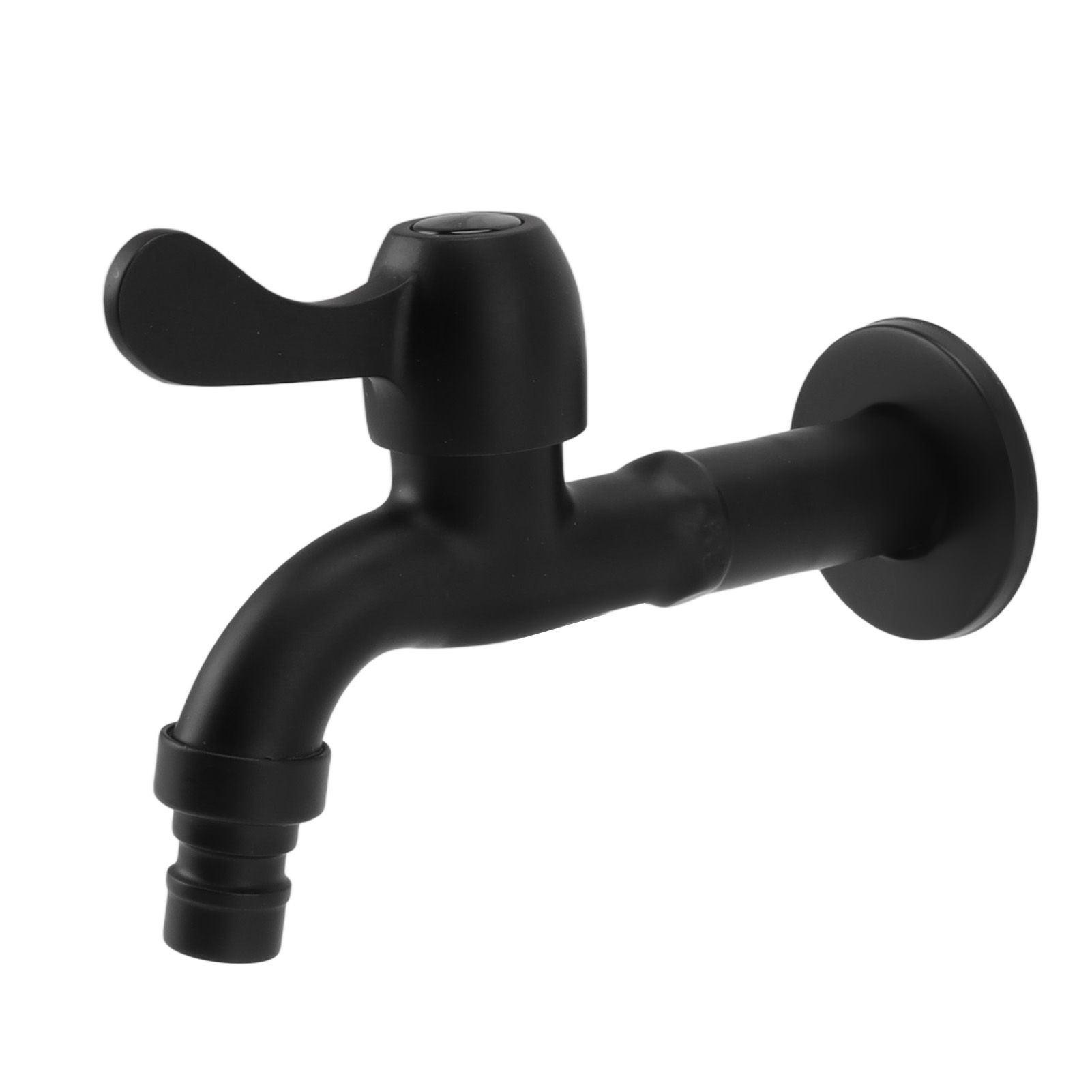 Water Faucet 304 Stainless Steel G1/2 Caliber Wall Mounted Long Style Single Cold Water Tap Black Washing Machine Faucet - Image 7