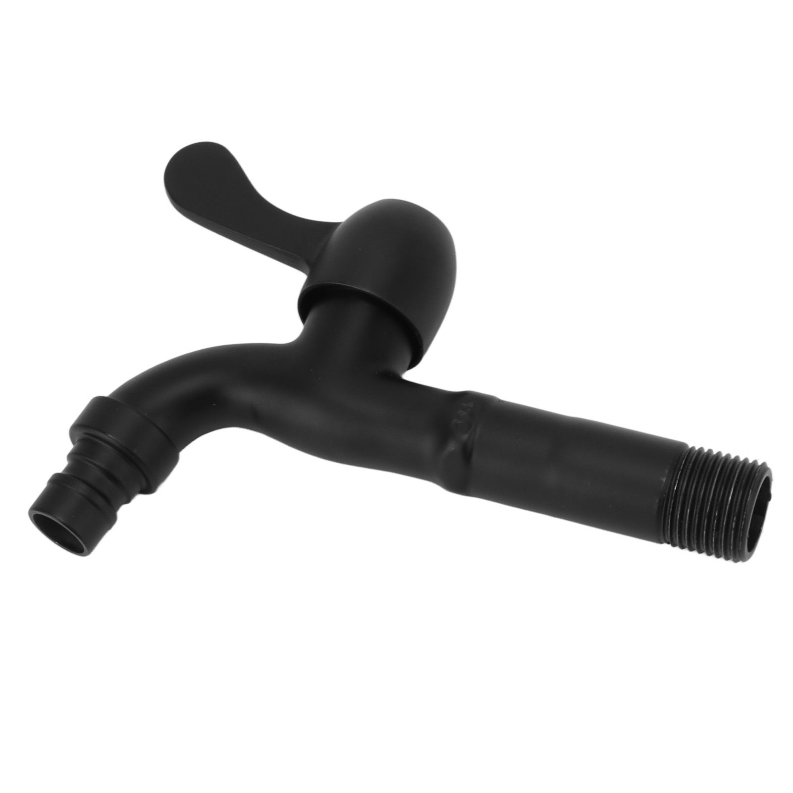 Water Faucet 304 Stainless Steel G1/2 Caliber Wall Mounted Long Style Single Cold Water Tap Black Washing Machine Faucet - Image 8