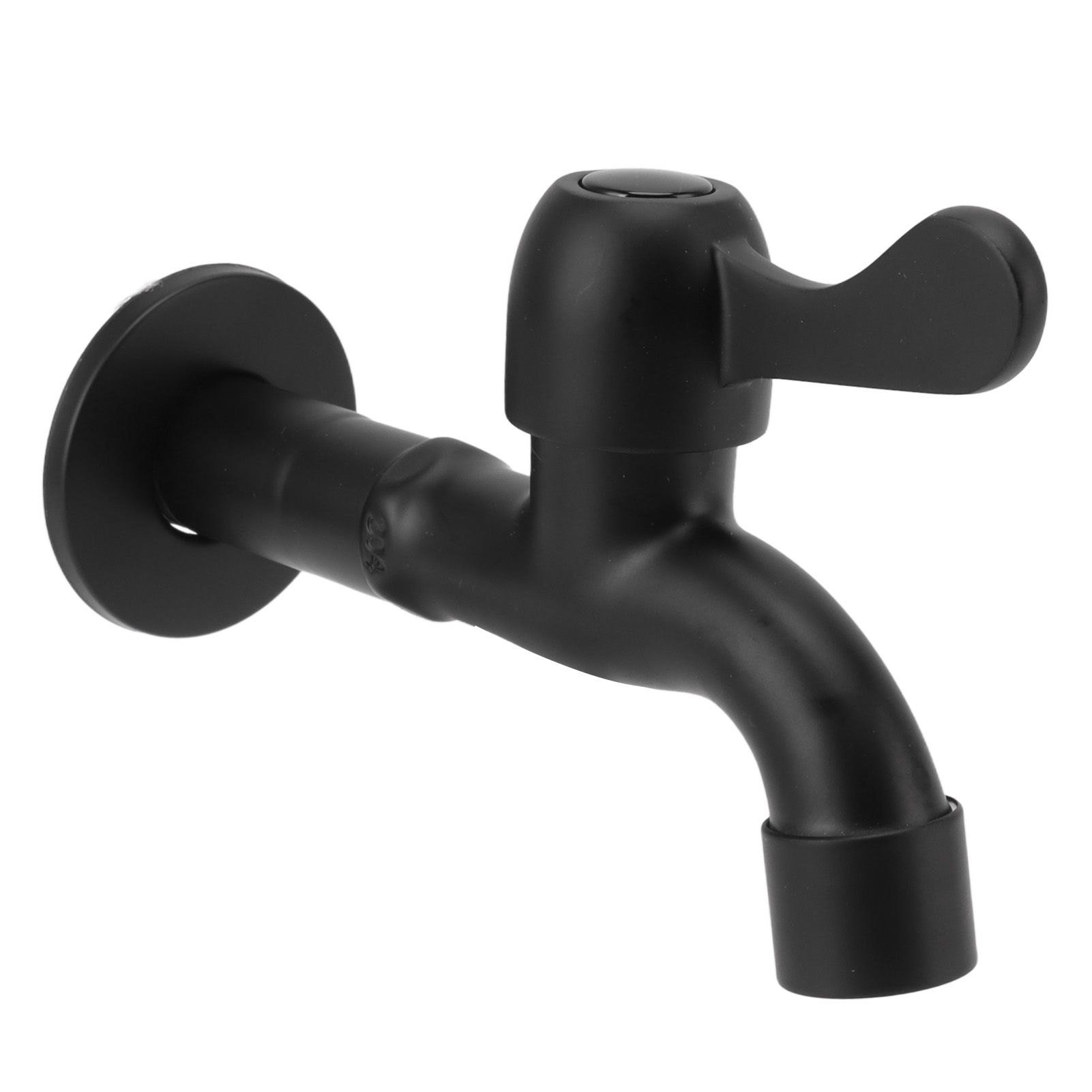 Water Faucet 304 Stainless Steel G1/2 Caliber Wall Mounted Long Style Single Cold Water Tap Black Mop Tank Faucet - Image 3