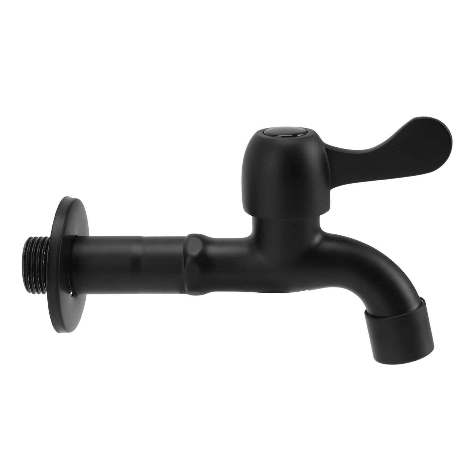 Water Faucet 304 Stainless Steel G1/2 Caliber Wall Mounted Long Style Single Cold Water Tap Black Mop Tank Faucet - Image 4