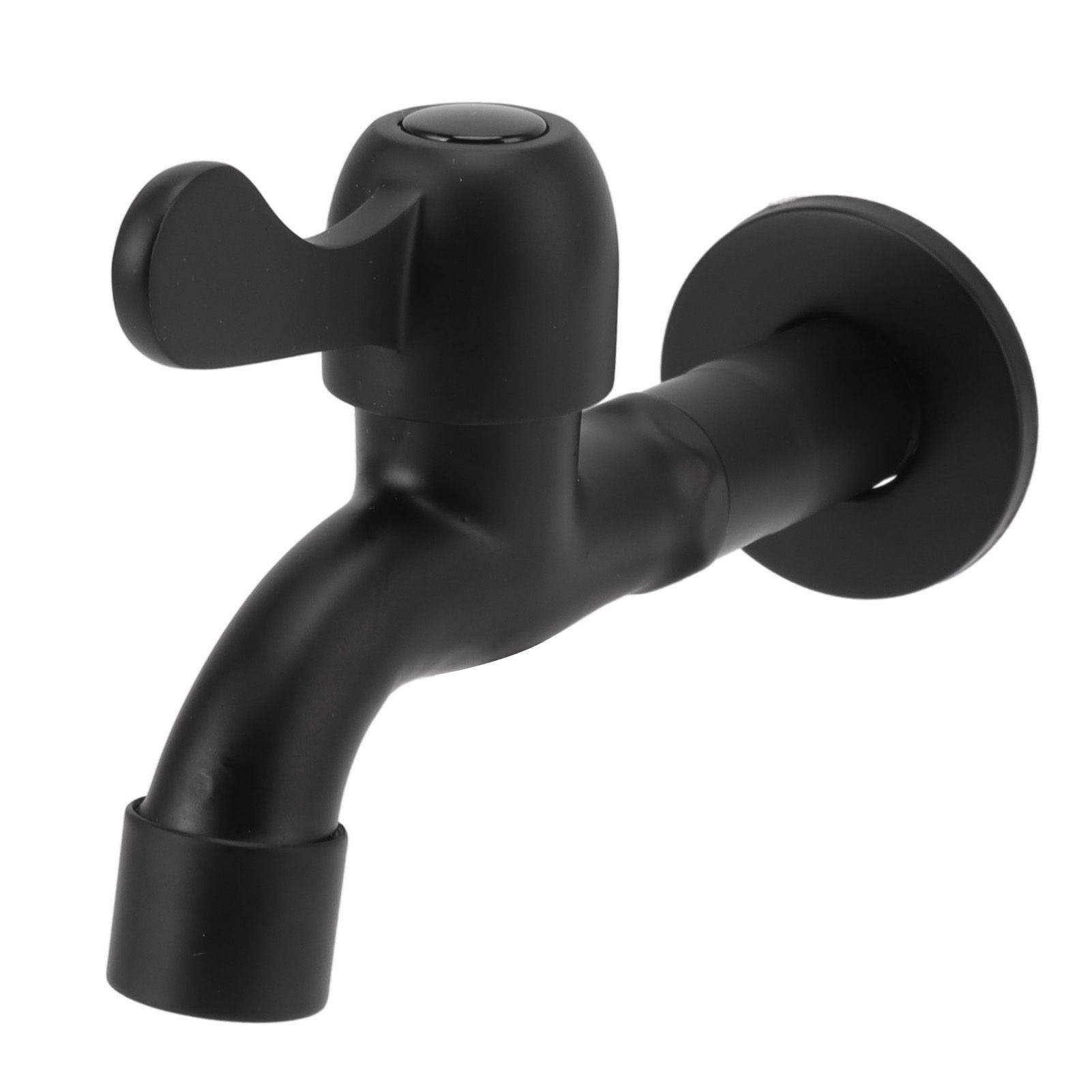 Water Faucet 304 Stainless Steel G1/2 Caliber Wall Mounted Long Style Single Cold Water Tap Black Mop Tank Faucet - Image 6
