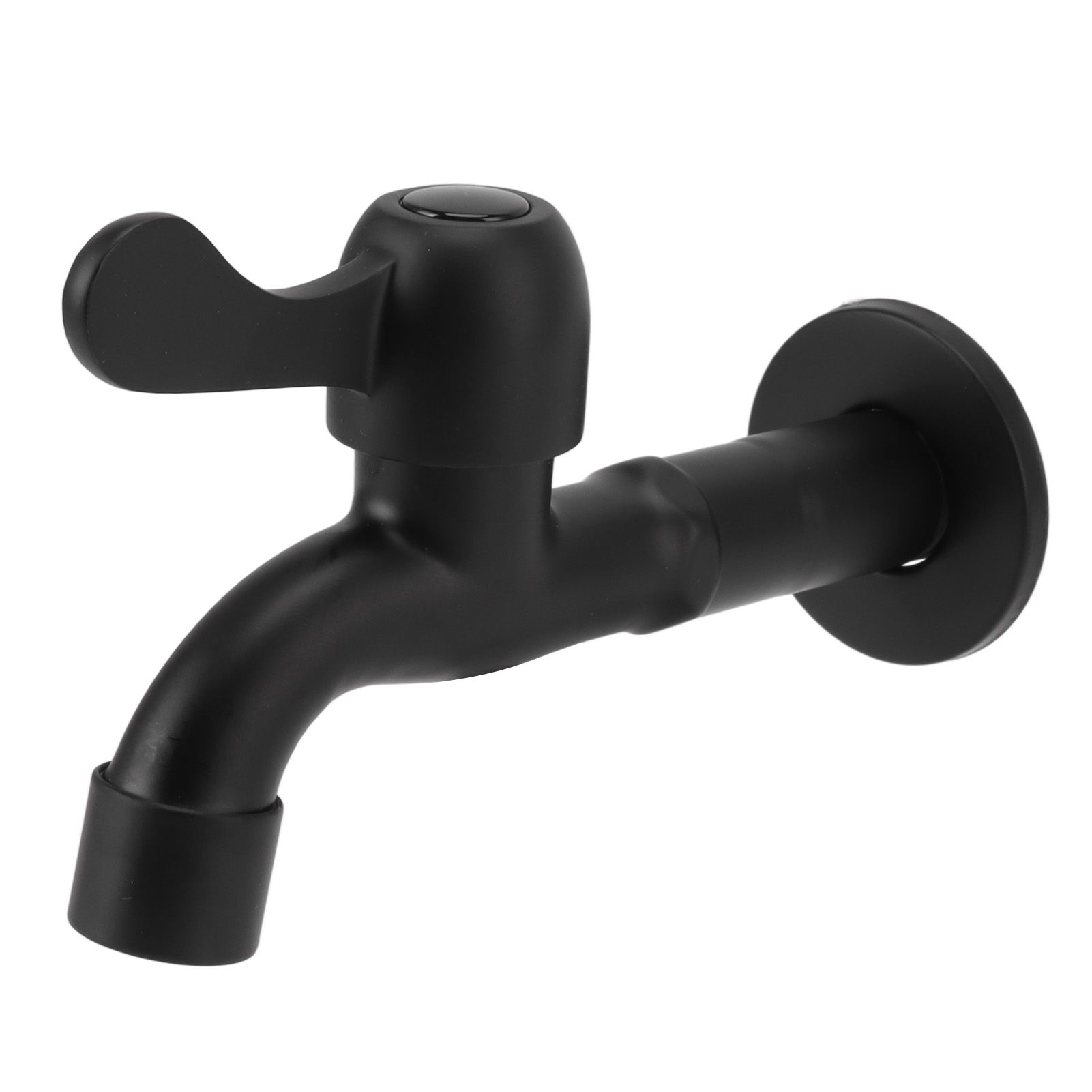Water Faucet 304 Stainless Steel G1/2 Caliber Wall Mounted Long Style Single Cold Water Tap Black Mop Tank Faucet - Image 8
