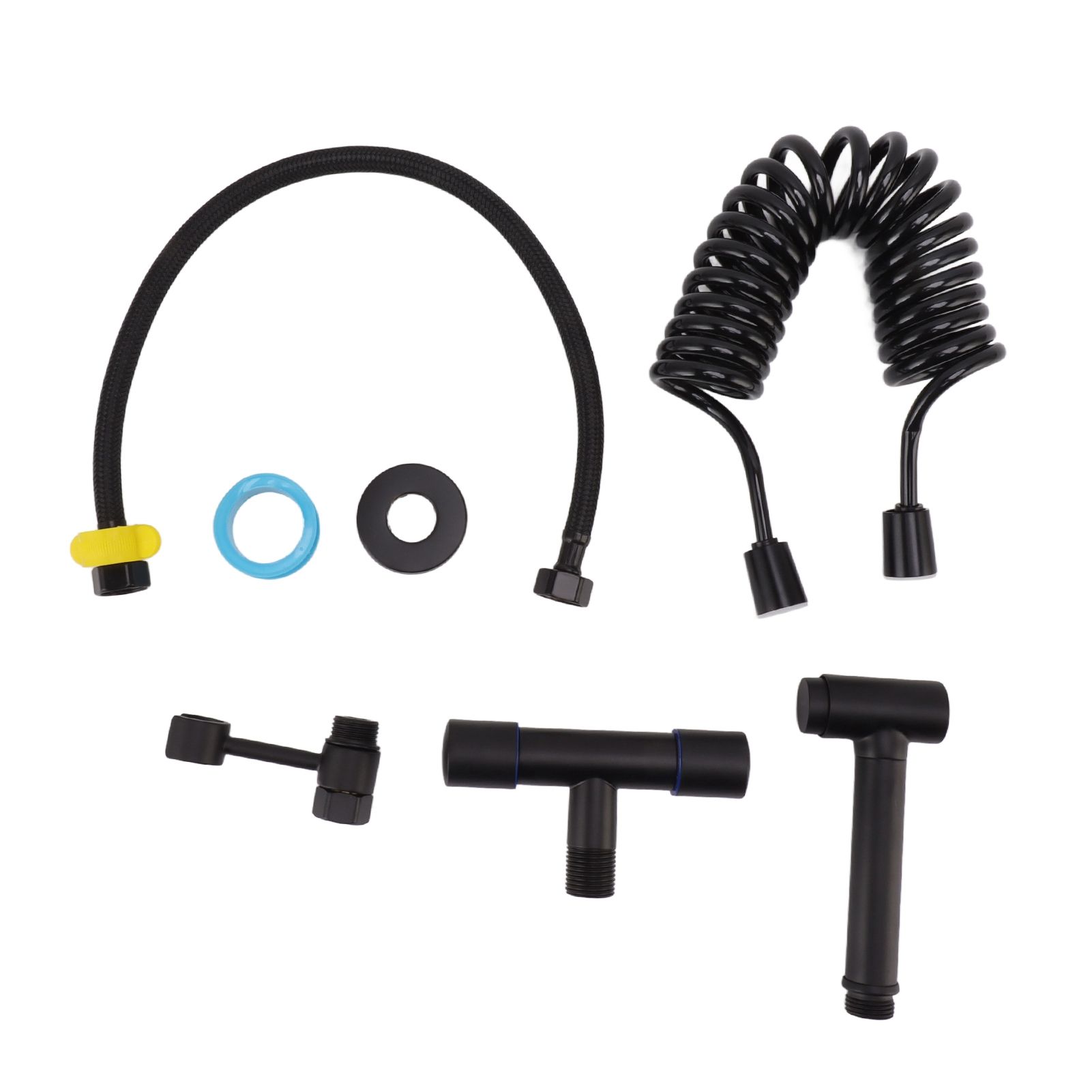 Bathroom Handheld Bidet Sprayer Kit Bidet Toilet Sprayer with Hose for Women Feminine Wash Black - Image 1