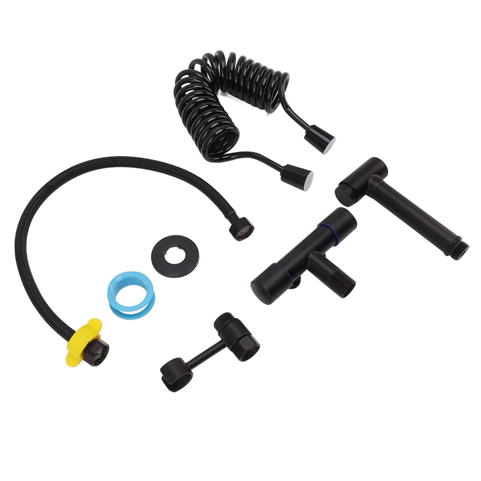 Bathroom Handheld Bidet Sprayer Kit Bidet Toilet Sprayer with Hose for Women Feminine Wash Black - Image 2