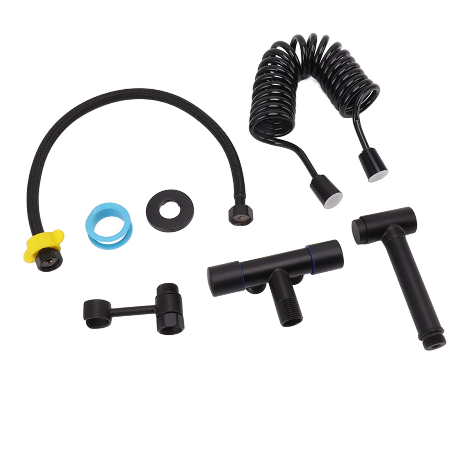 Bathroom Handheld Bidet Sprayer Kit Bidet Toilet Sprayer with Hose for Women Feminine Wash Black - Image 3