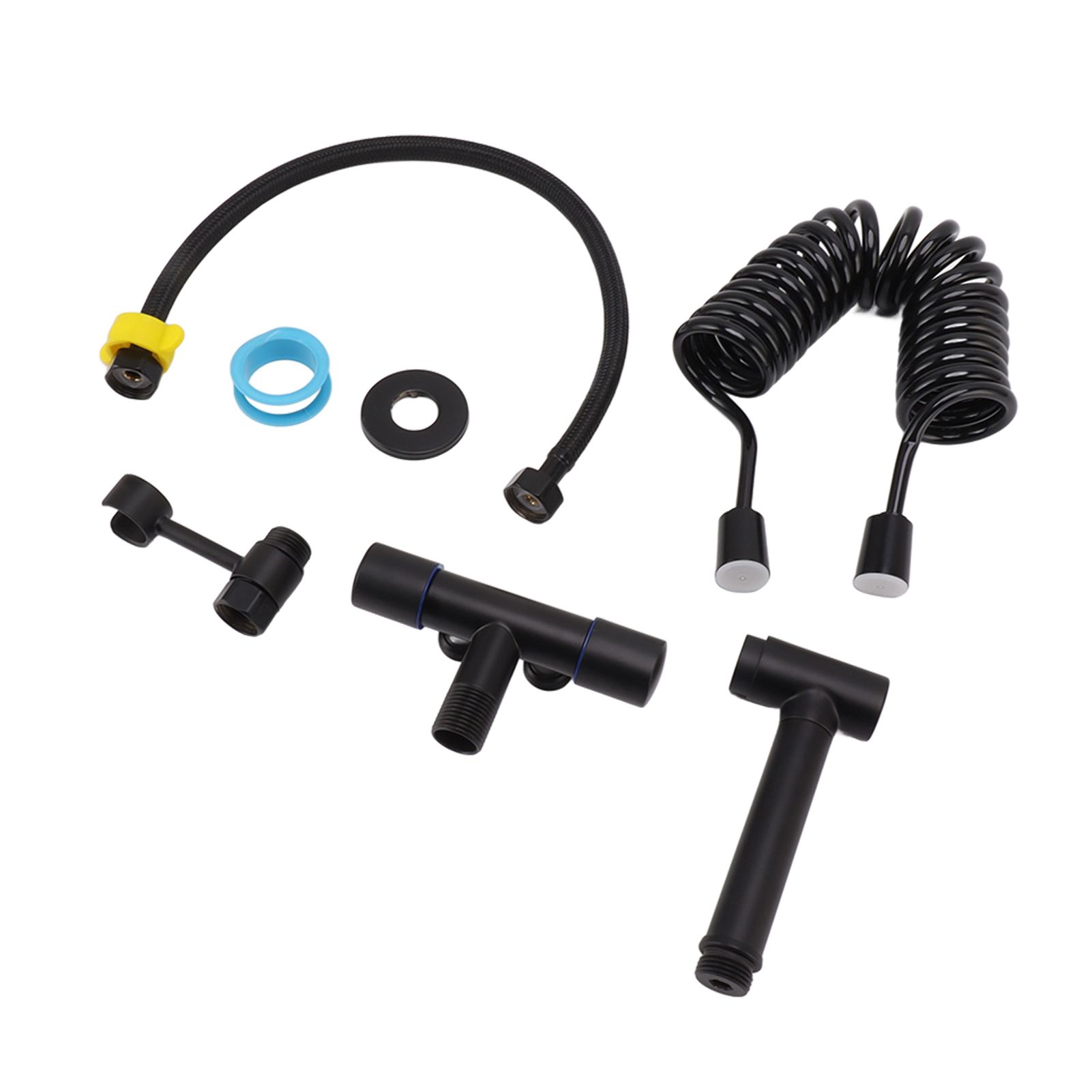 Bathroom Handheld Bidet Sprayer Kit Bidet Toilet Sprayer with Hose for Women Feminine Wash Black - Image 5