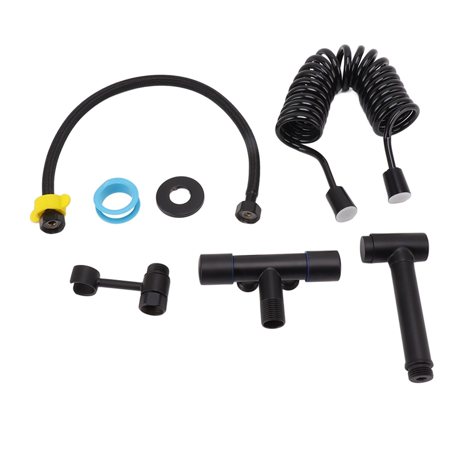 Bathroom Handheld Bidet Sprayer Kit Bidet Toilet Sprayer with Hose for Women Feminine Wash Black - Image 6