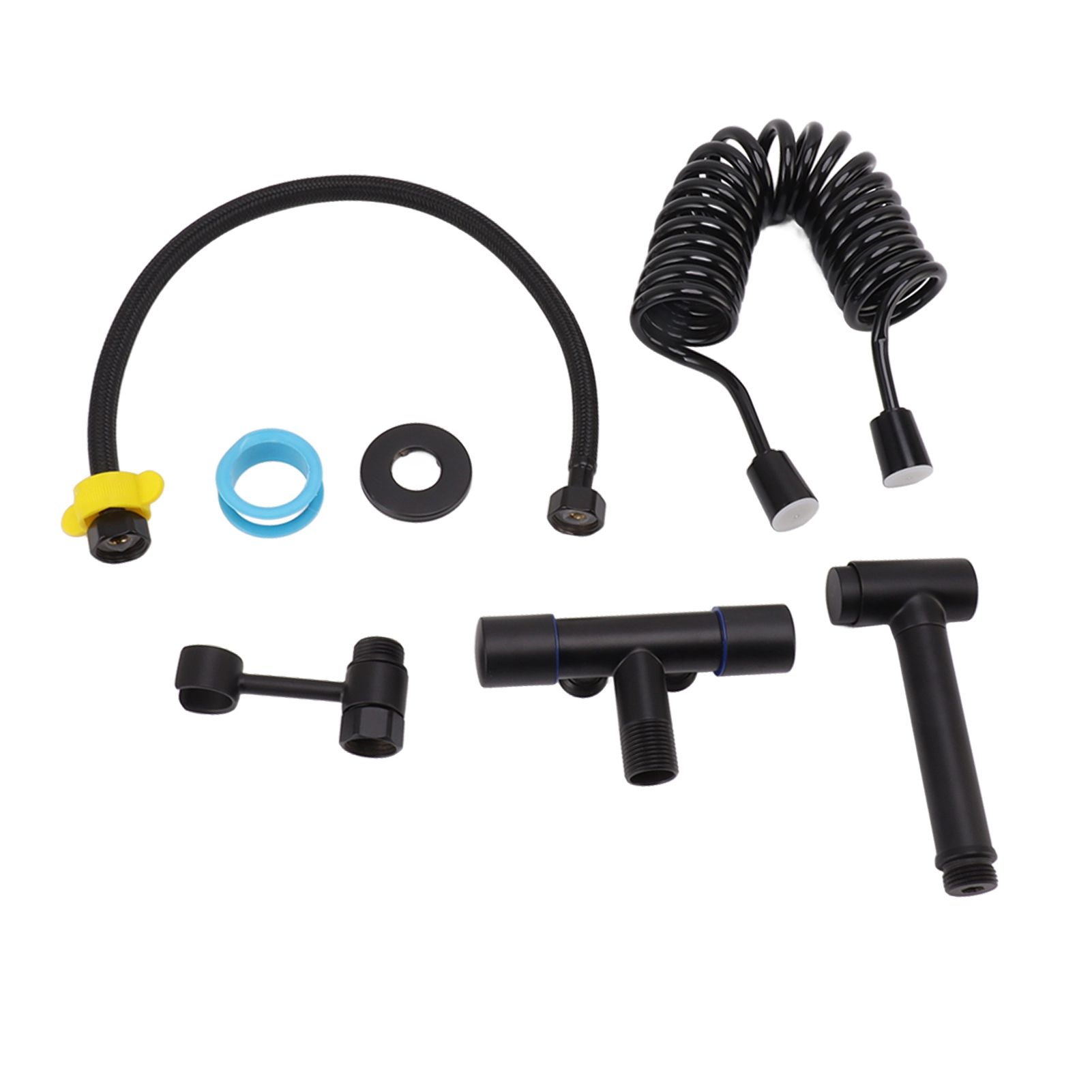 Bathroom Handheld Bidet Sprayer Kit Bidet Toilet Sprayer with Hose for Women Feminine Wash Black - Image 7