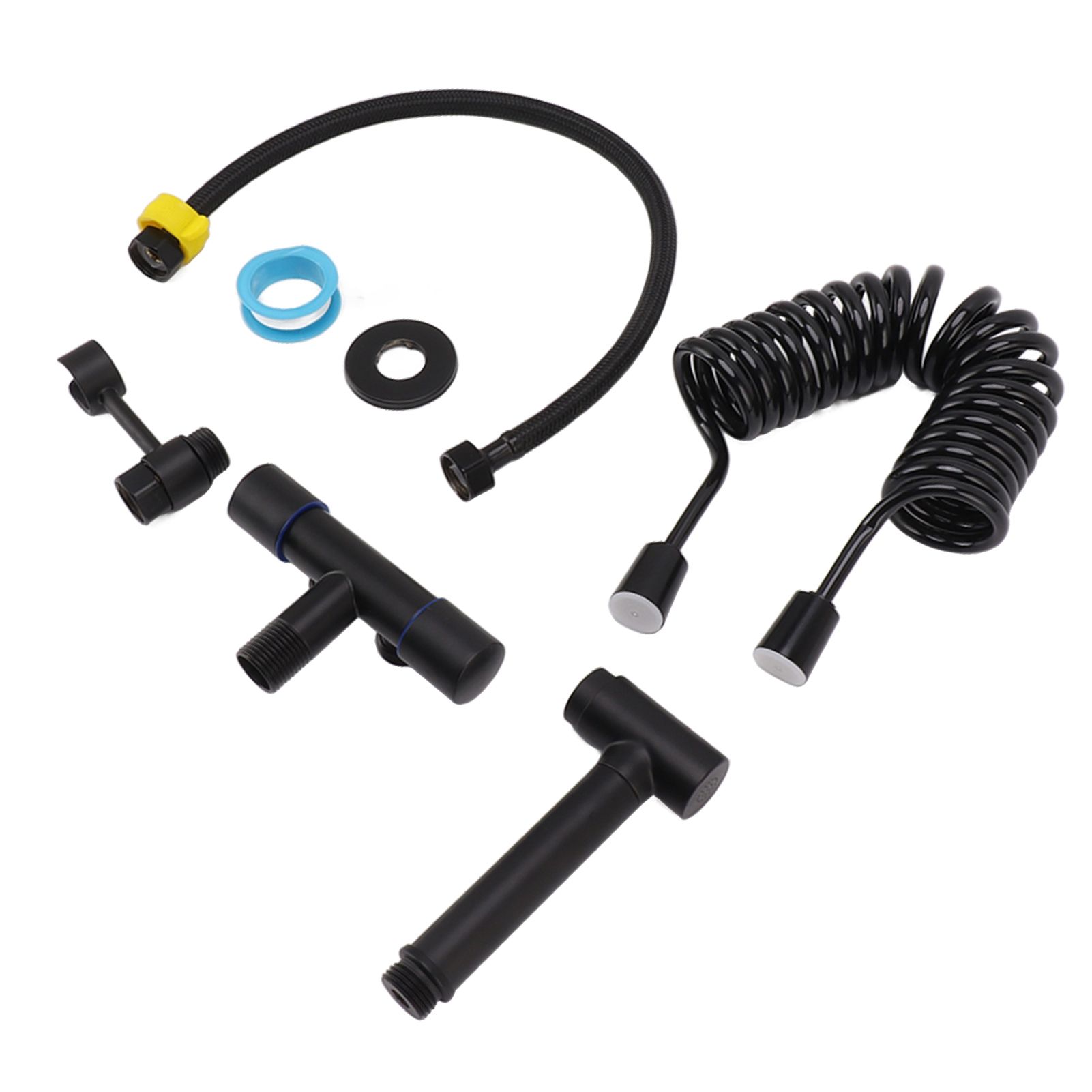 Bathroom Handheld Bidet Sprayer Kit Bidet Toilet Sprayer with Hose for Women Feminine Wash Black - Image 8