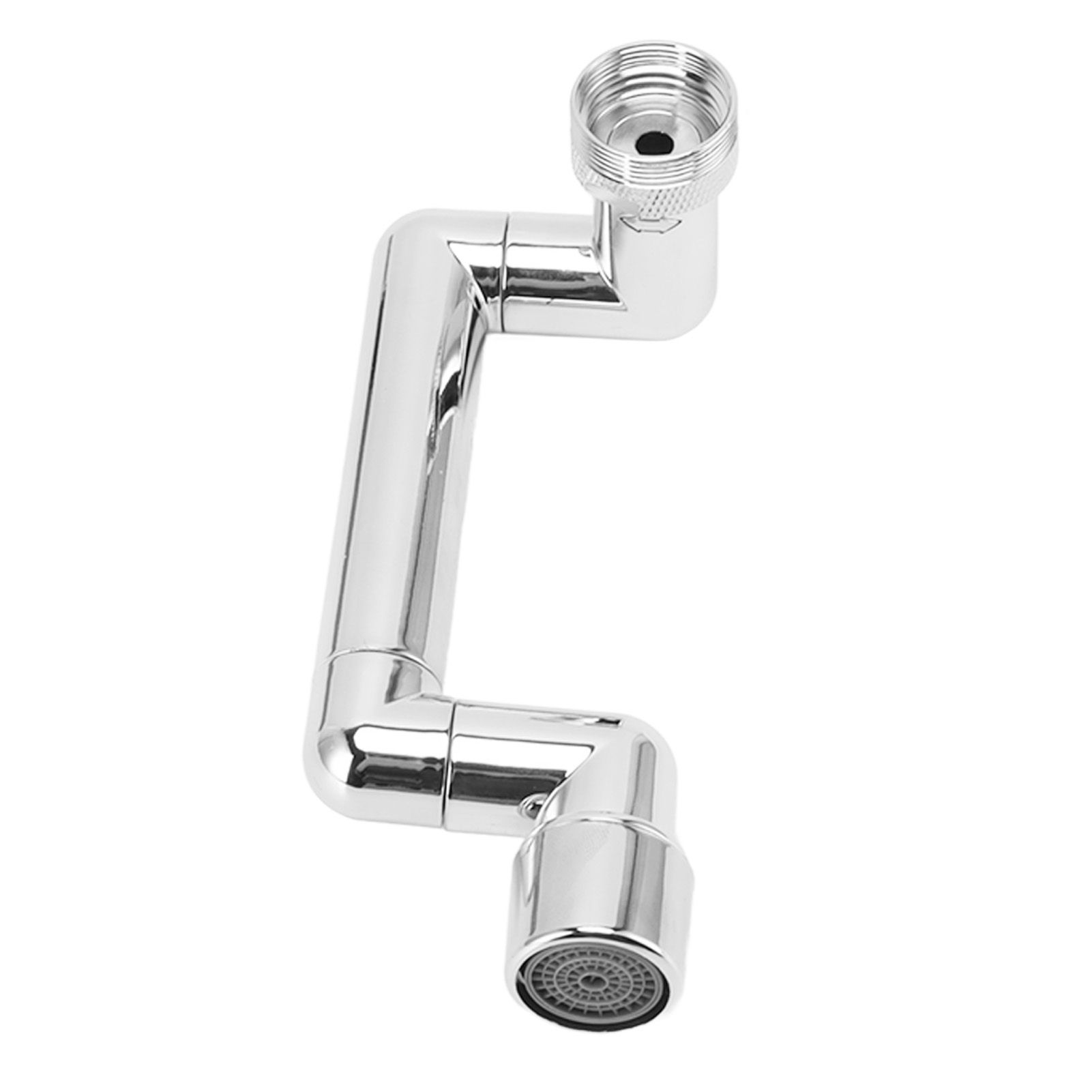 Faucet Extender Chrome Copper ABS Telescopic Swivel Faucet Tap Extension for Kitchen Wash Basin - Image 2