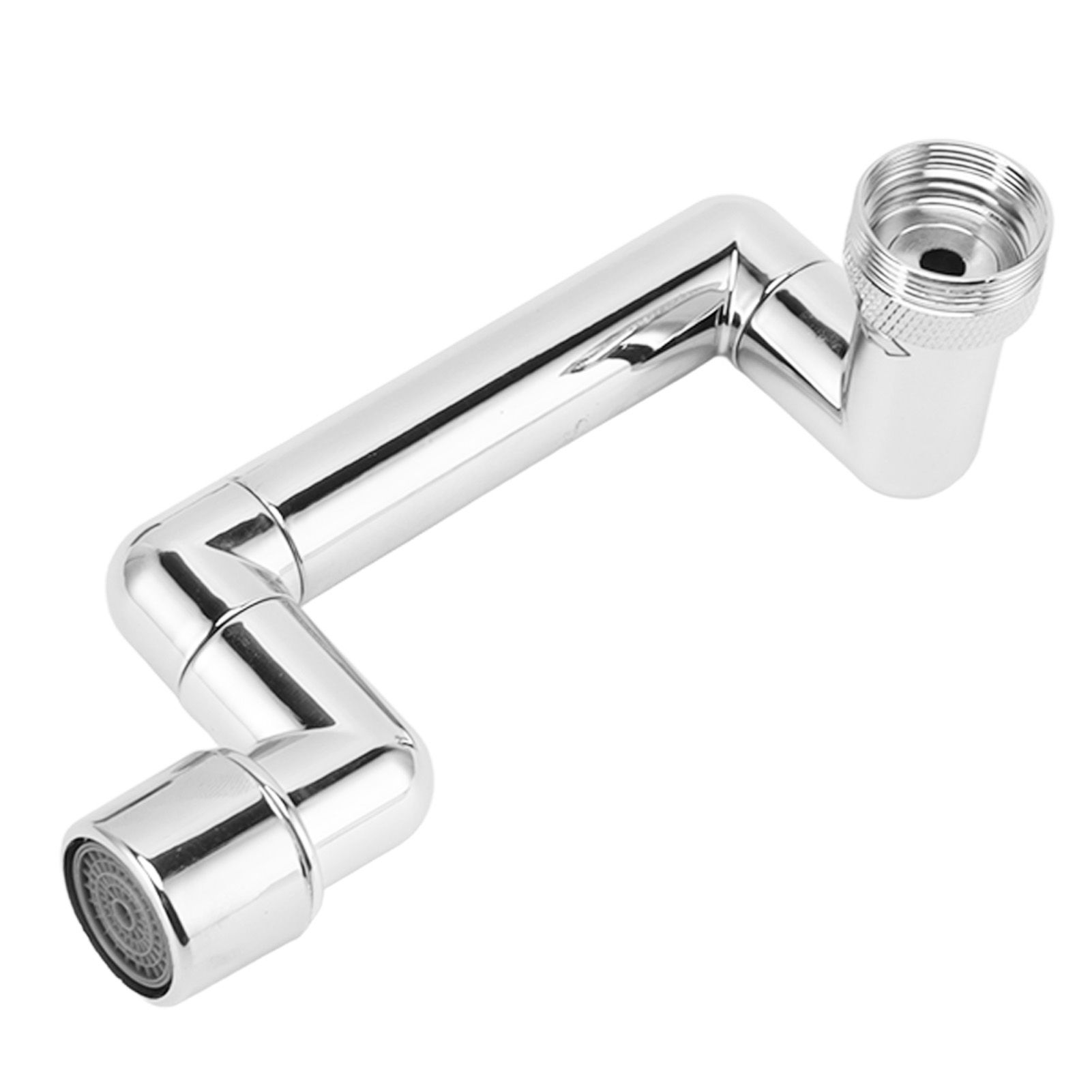 Faucet Extender Chrome Copper ABS Telescopic Swivel Faucet Tap Extension for Kitchen Wash Basin - Image 3