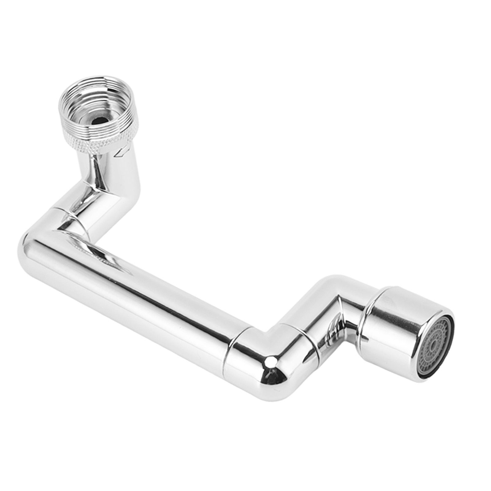 Faucet Extender Chrome Copper ABS Telescopic Swivel Faucet Tap Extension for Kitchen Wash Basin - Image 4