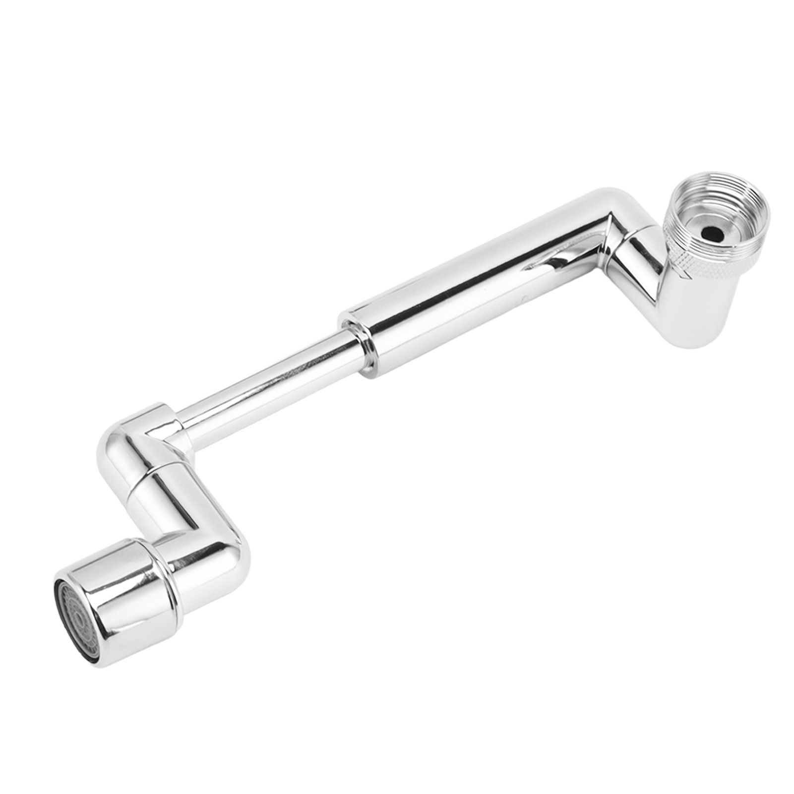 Faucet Extender Chrome Copper ABS Telescopic Swivel Faucet Tap Extension for Kitchen Wash Basin - Image 8
