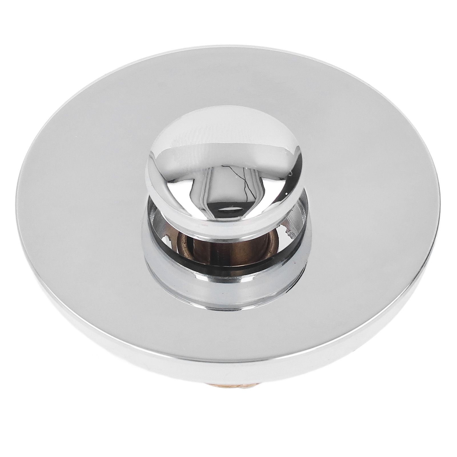 Bathroom Sink Stopper Press Popping Up Anti Clogging Brass Stainless Steel Basin Sink Drain Plug - Image 3