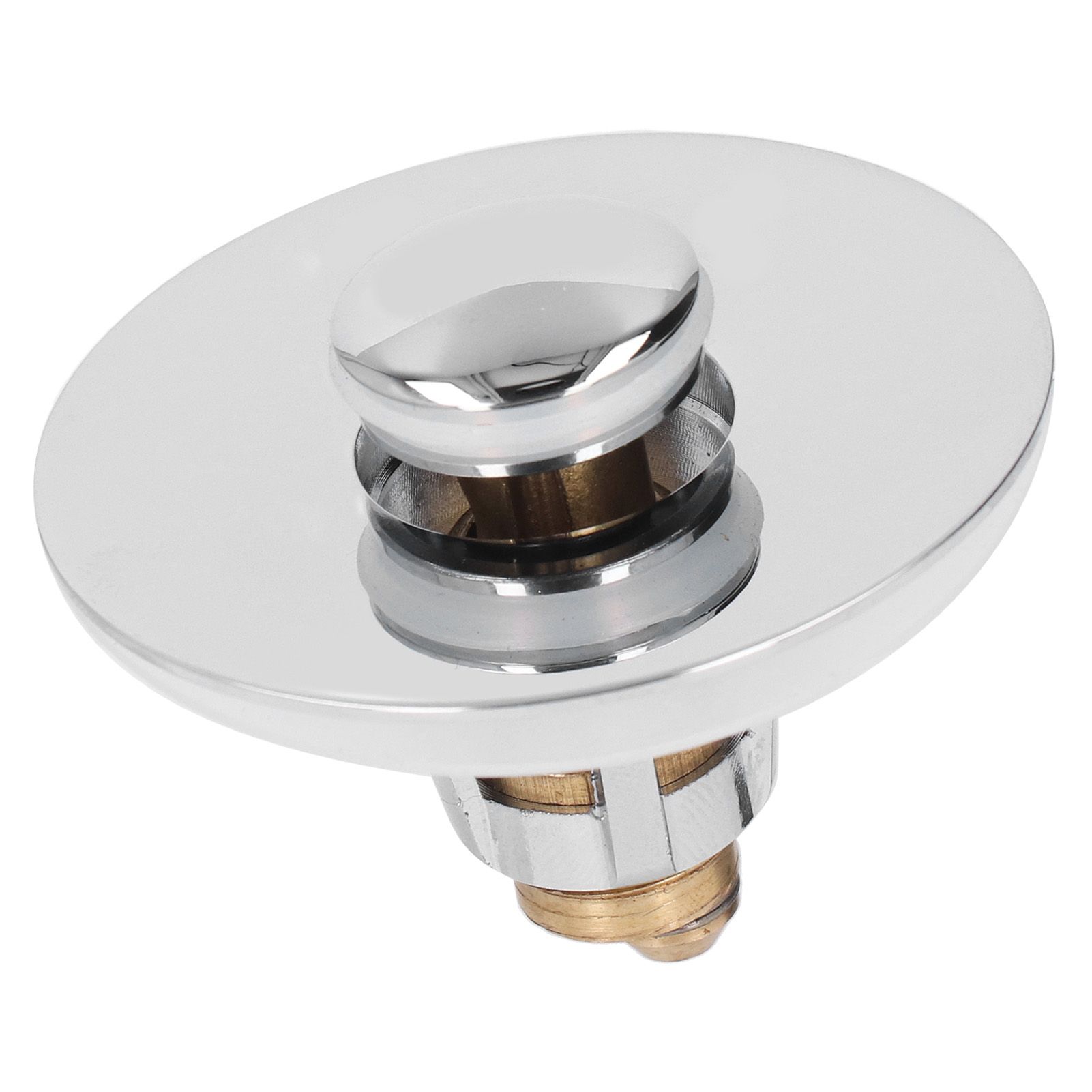 Bathroom Sink Stopper Press Popping Up Anti Clogging Brass Stainless Steel Basin Sink Drain Plug - Image 6