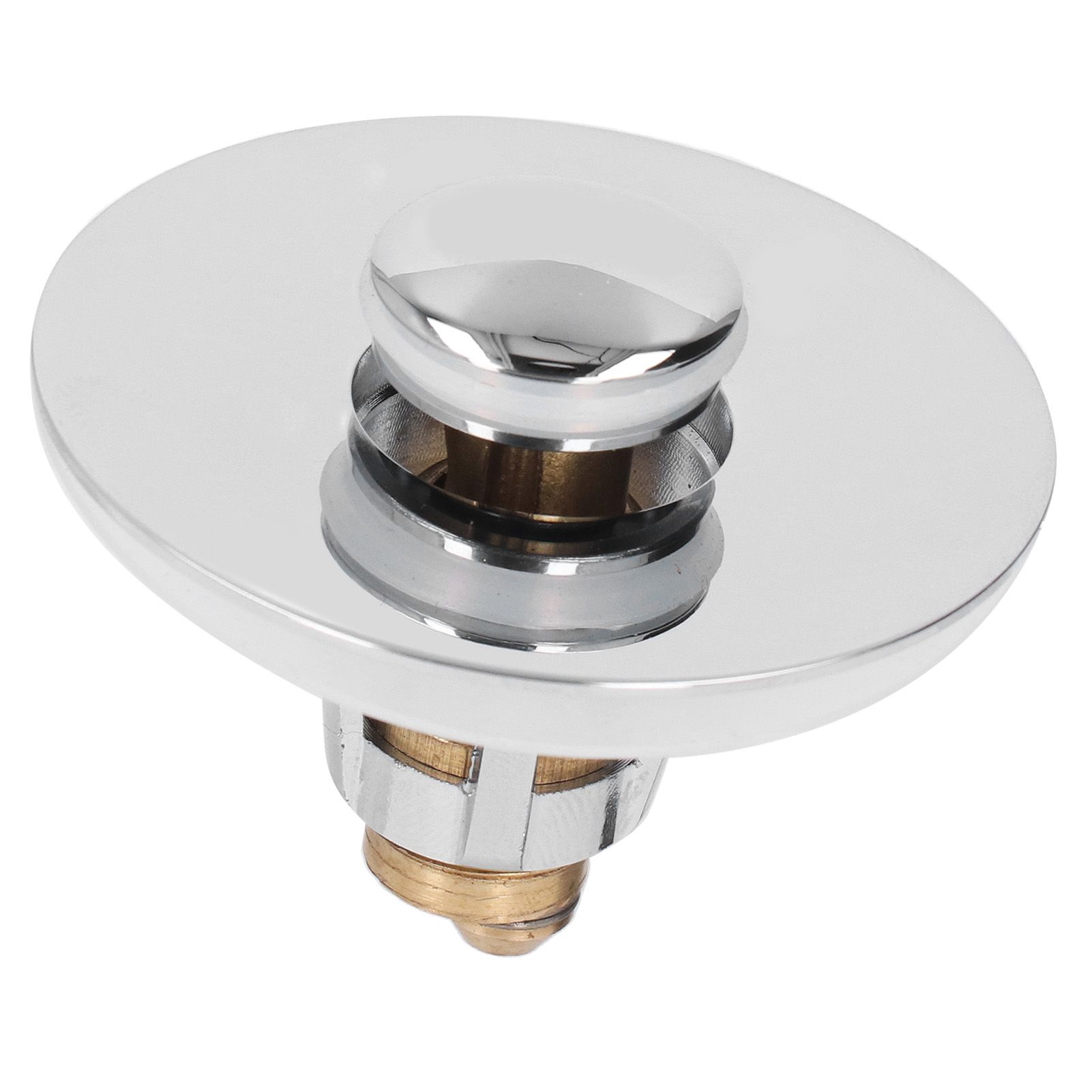 Bathroom Sink Stopper Press Popping Up Anti Clogging Brass Stainless Steel Basin Sink Drain Plug - Image 7