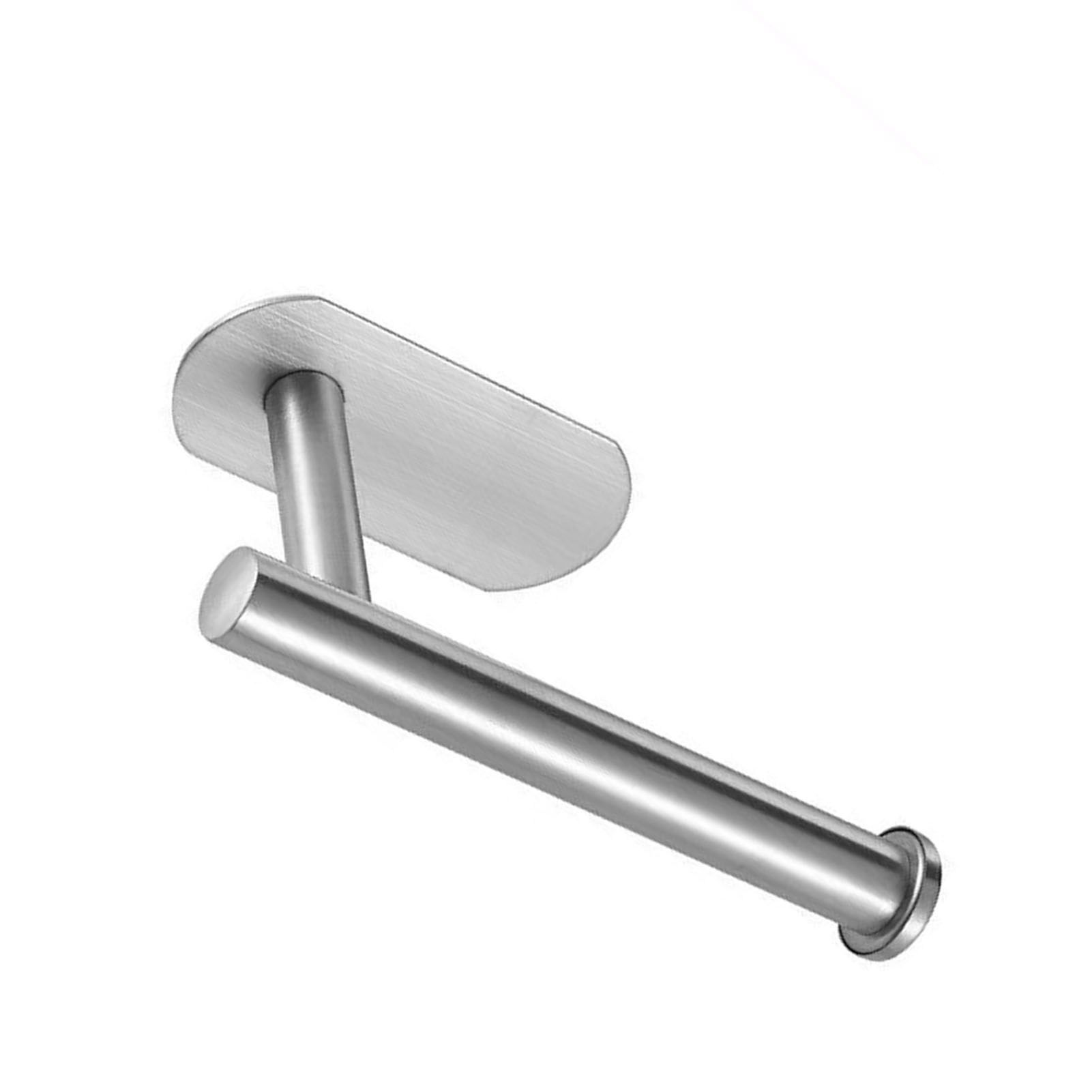 Kitchen Paper Roll Hanger Punch Free Wire Drawing Bathroom Tissue Holder Preservative Film Storage Holder 16cm - Image 3