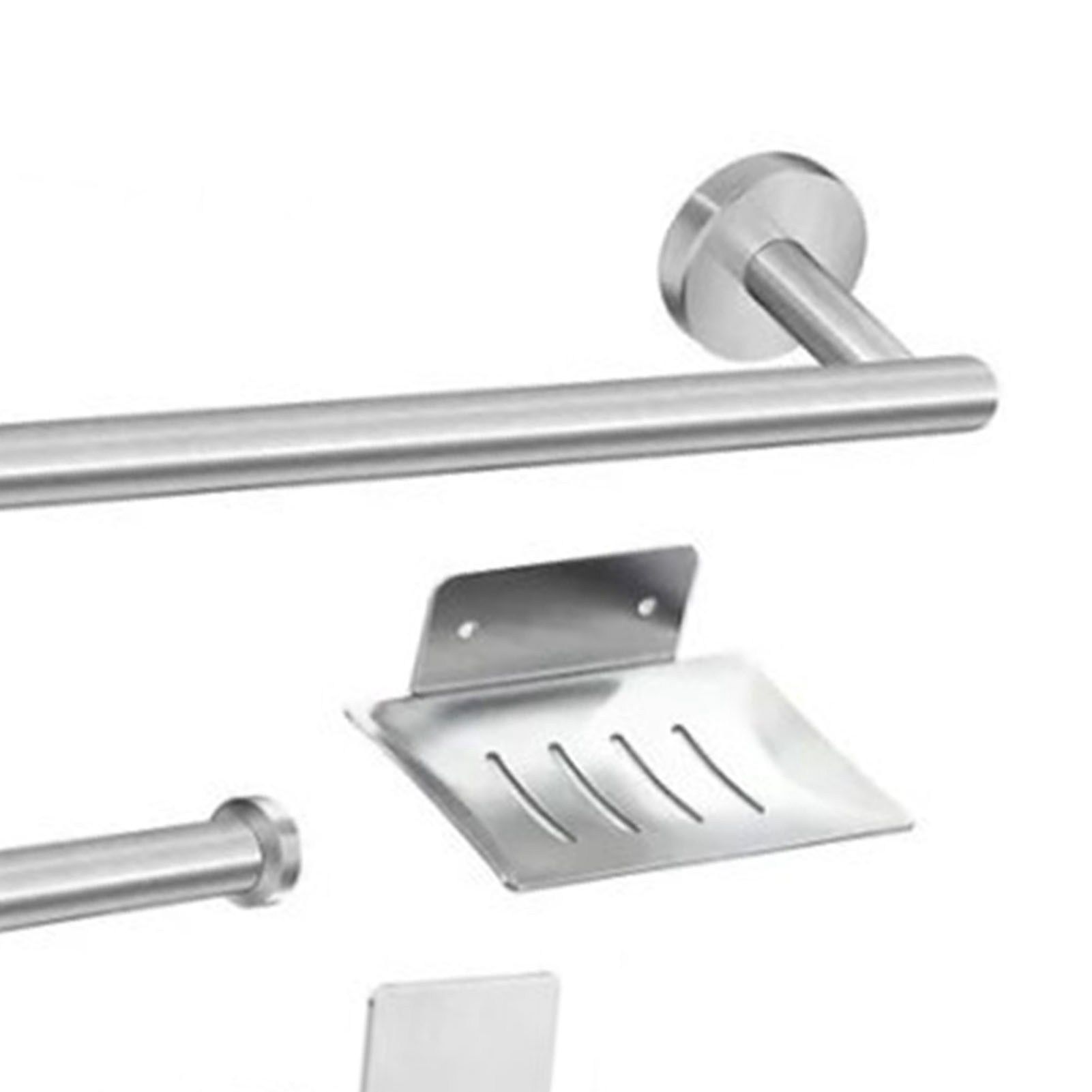 Bathroom Hardware Accessories Kit 7 Piece Towel Rack Tissue Holder Coat Hook Razor Hook Soap Tray Multifunction Hook Set - Image 7