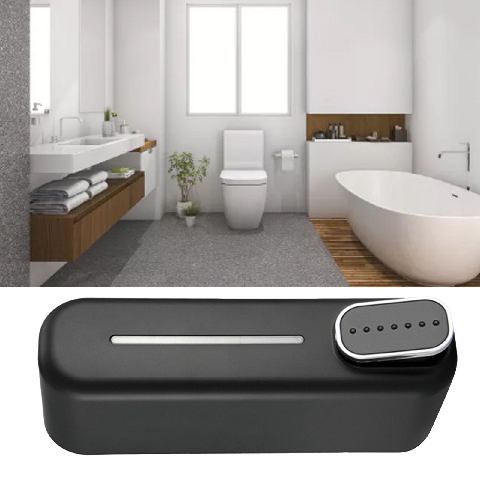 Wall Mounted Liquid Soap Box Manual 300ml Smooth Surafce for Kitchens Dining Rooms Hospitals Bathrooms Black - Image 5
