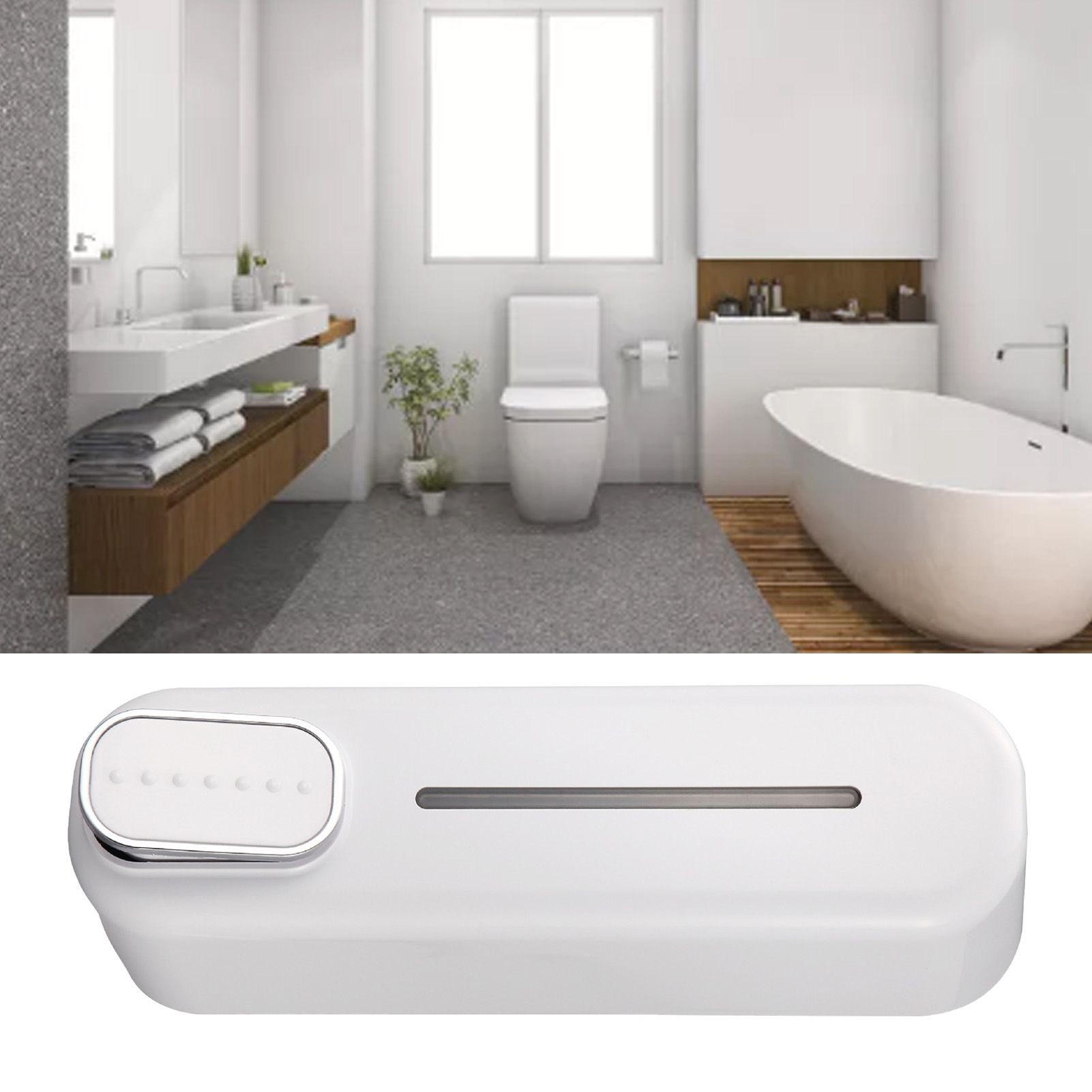 Wall Mounted Liquid Soap Box Manual 300ml Smooth Surafce for Kitchens Dining Rooms Hospitals Bathrooms White - Image 5