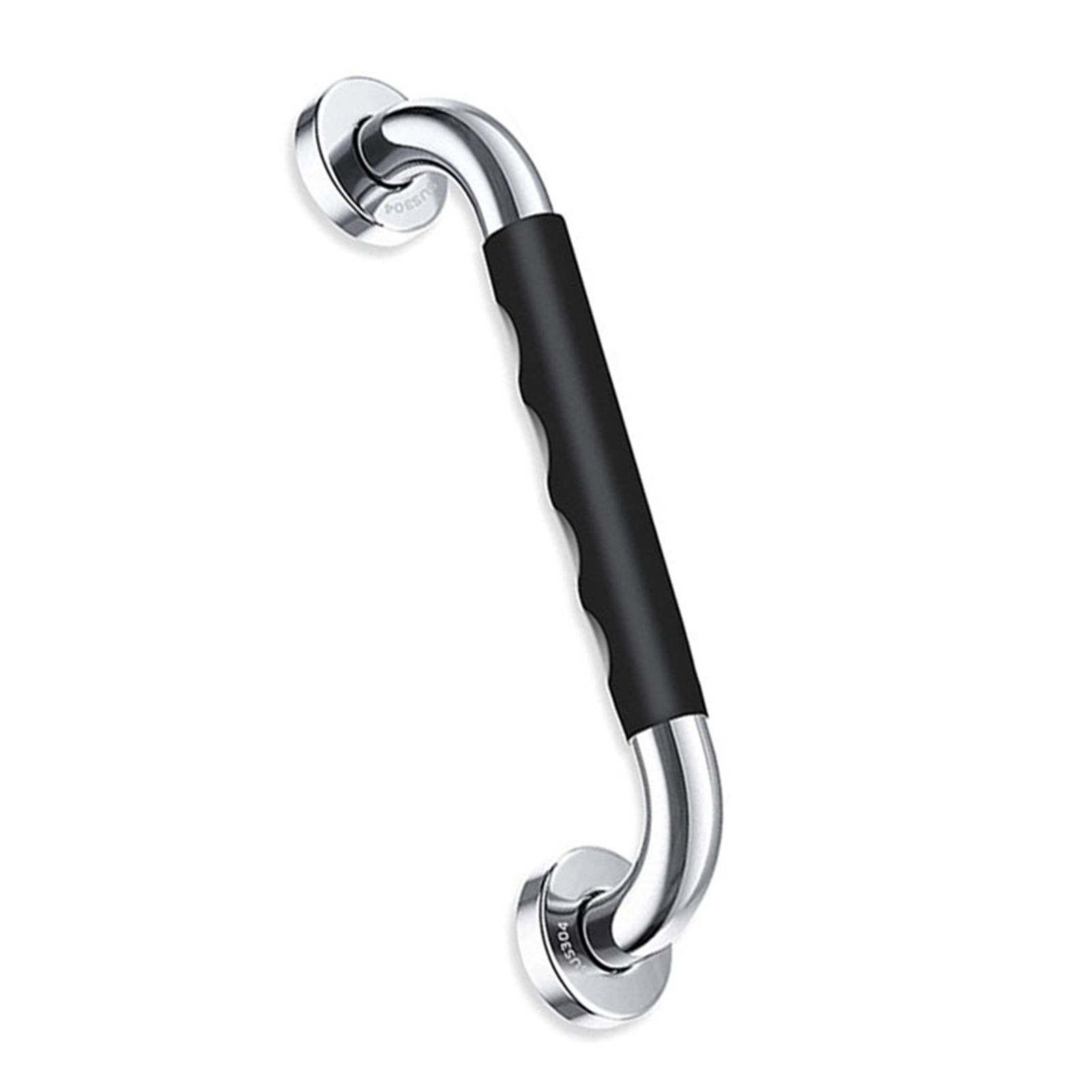 Safety Grab Bar 33.5cm Bathroom Anti Slipping Shower Handle Stainless Steel Silicone Cover Grab Bar - Image 2