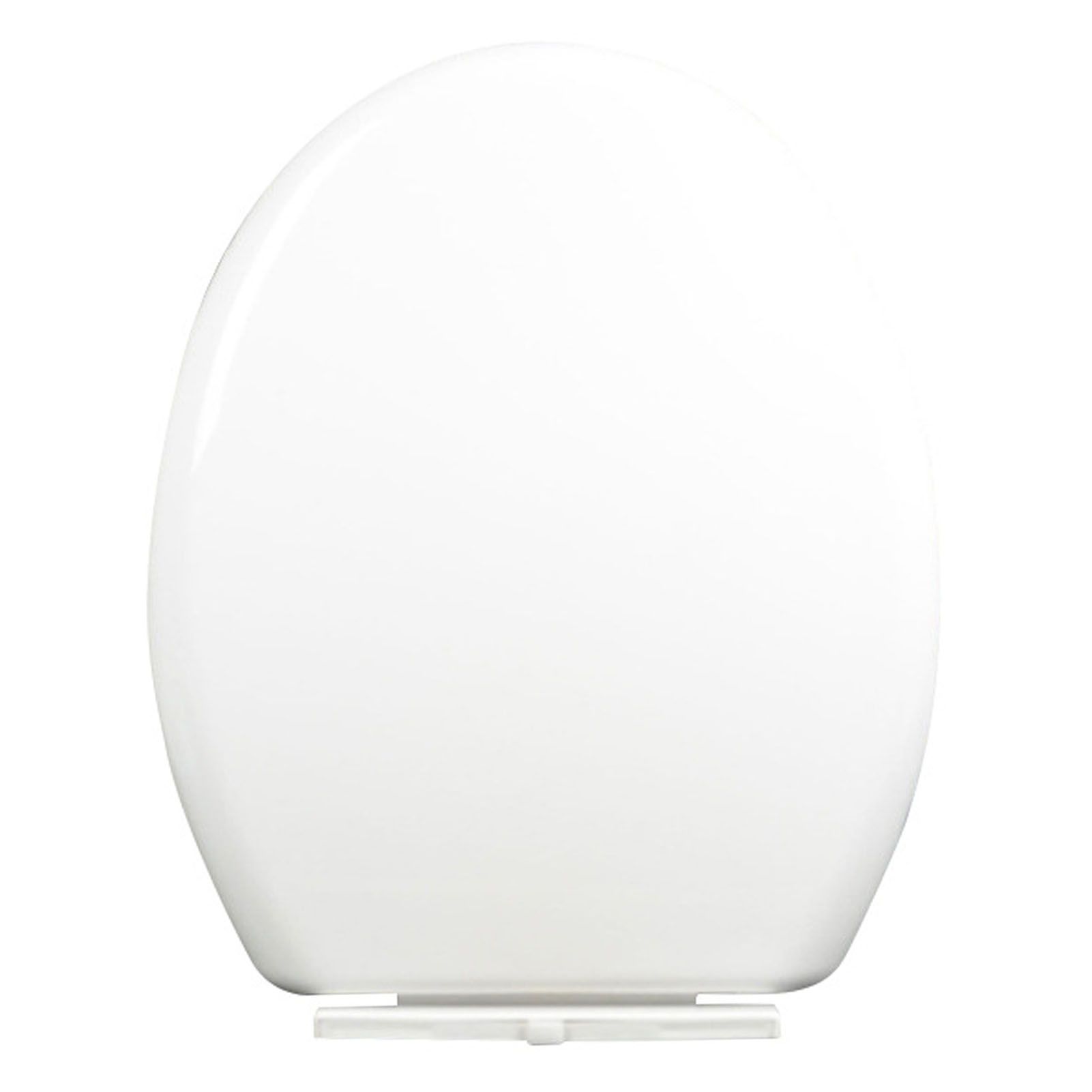 Slow Close Toilet Seat Thickened White PP Quick Installation Household Toilet Lid for Replacement - Image 1