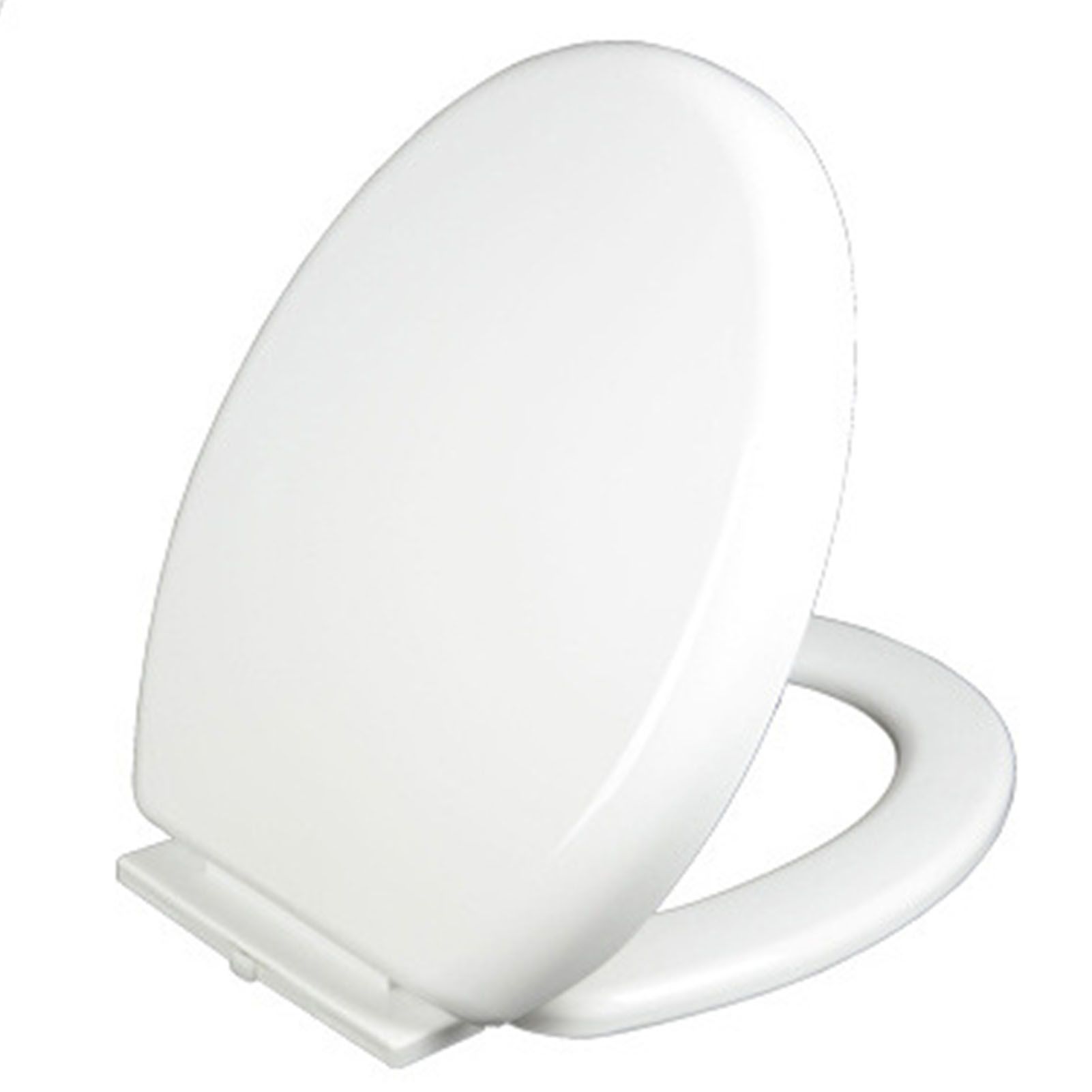 Slow Close Toilet Seat Thickened White PP Quick Installation Household Toilet Lid for Replacement - Image 3