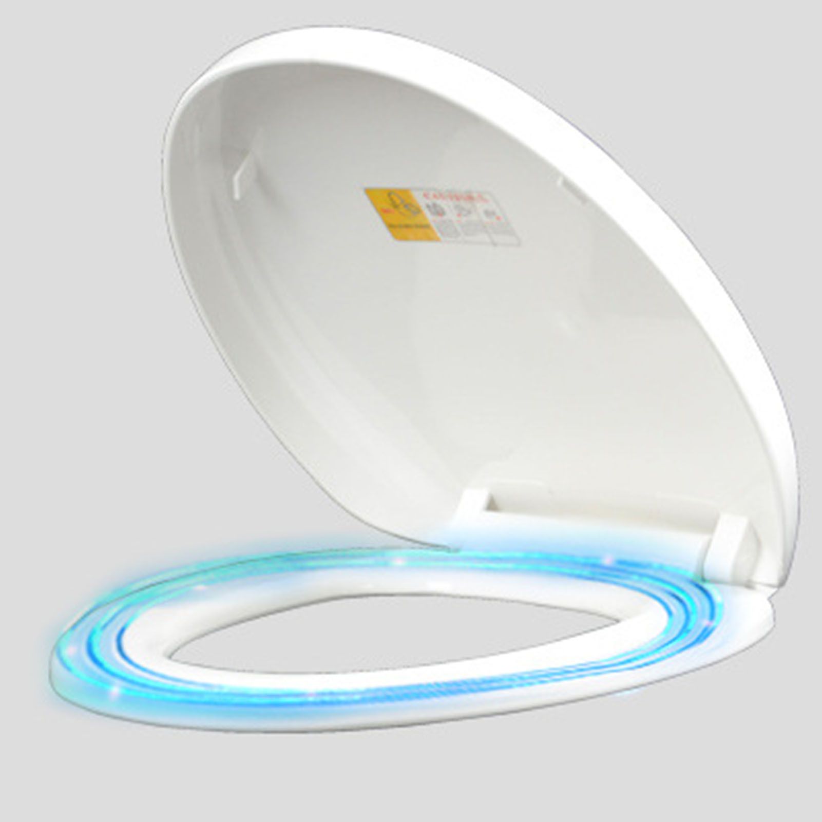 Slow Close Toilet Seat Thickened White PP Quick Installation Household Toilet Lid for Replacement - Image 5