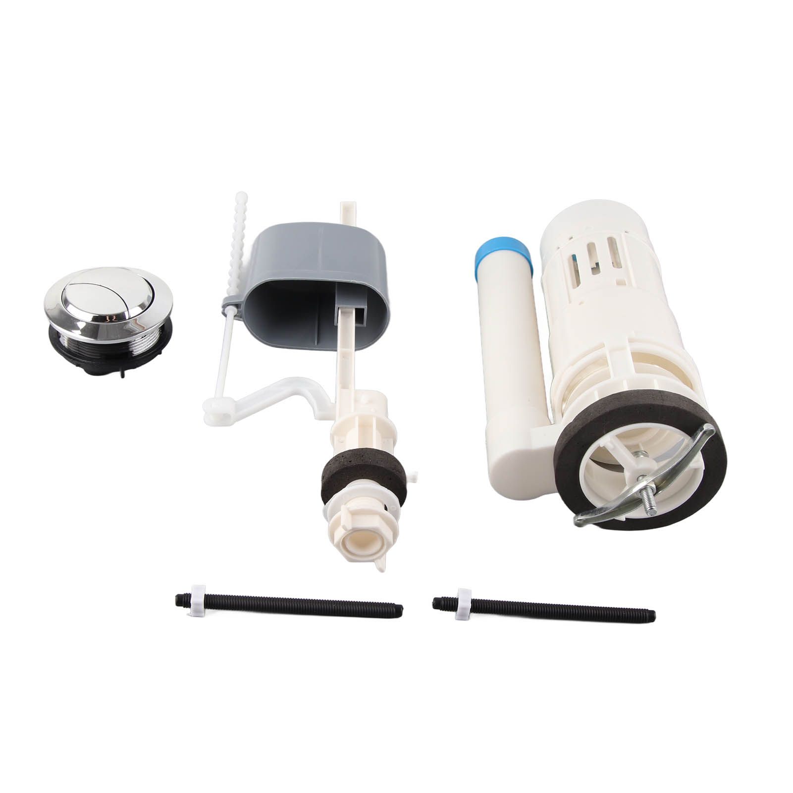 20cm Toilet Replacement Flush Valves Fill Valve with Push Button Universal Water Saving Toilet Repair Kit - Image 1