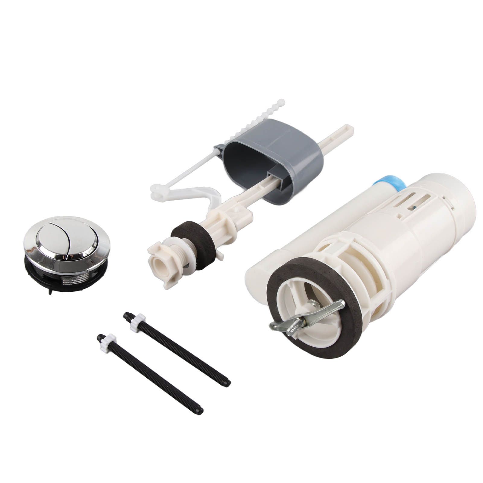 20cm Toilet Replacement Flush Valves Fill Valve with Push Button Universal Water Saving Toilet Repair Kit - Image 2