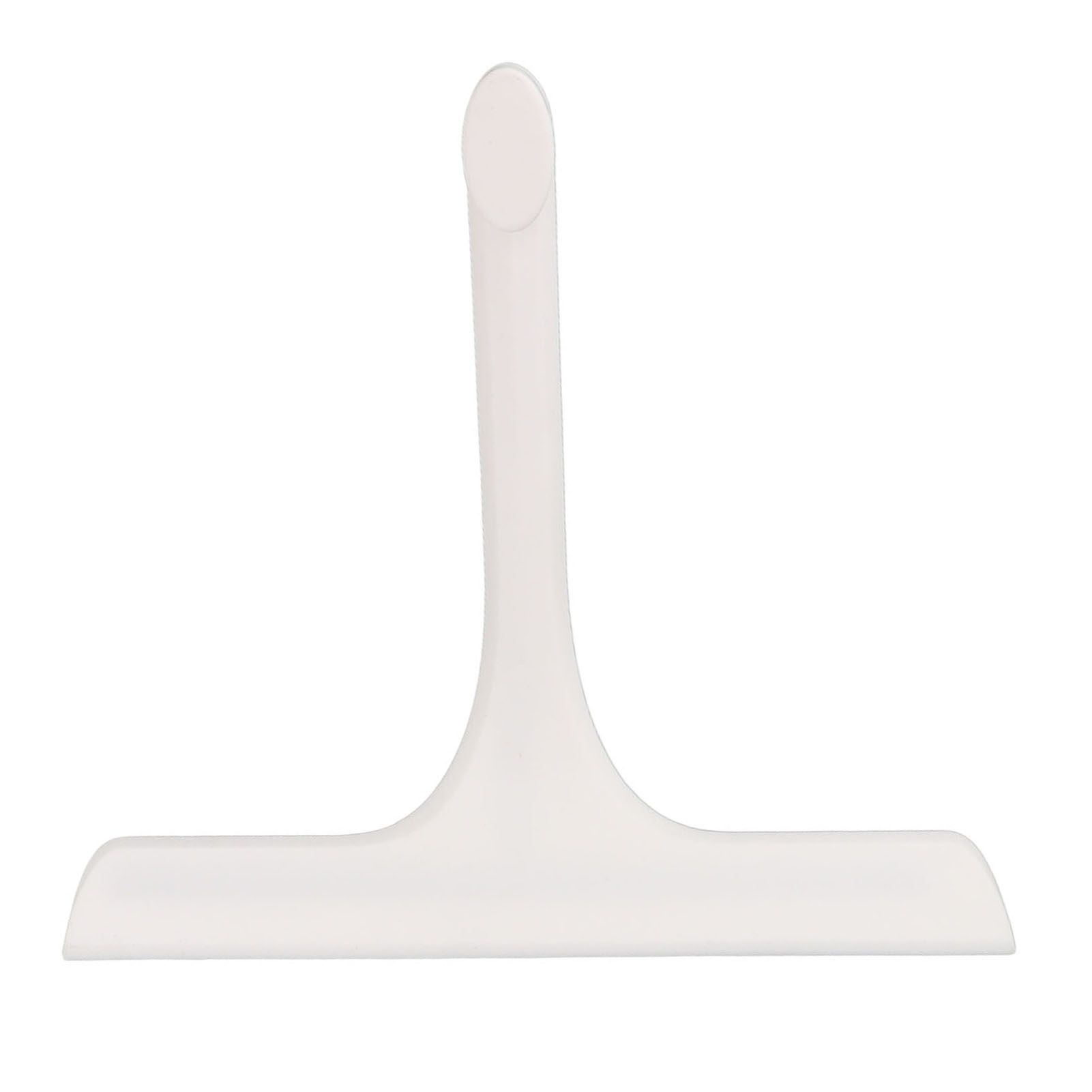 Glass Wiper with Non Slip Handle Silicone Window Cleaner Squeegee for Bathroom Windows Kitchen Mirror White - Image 1