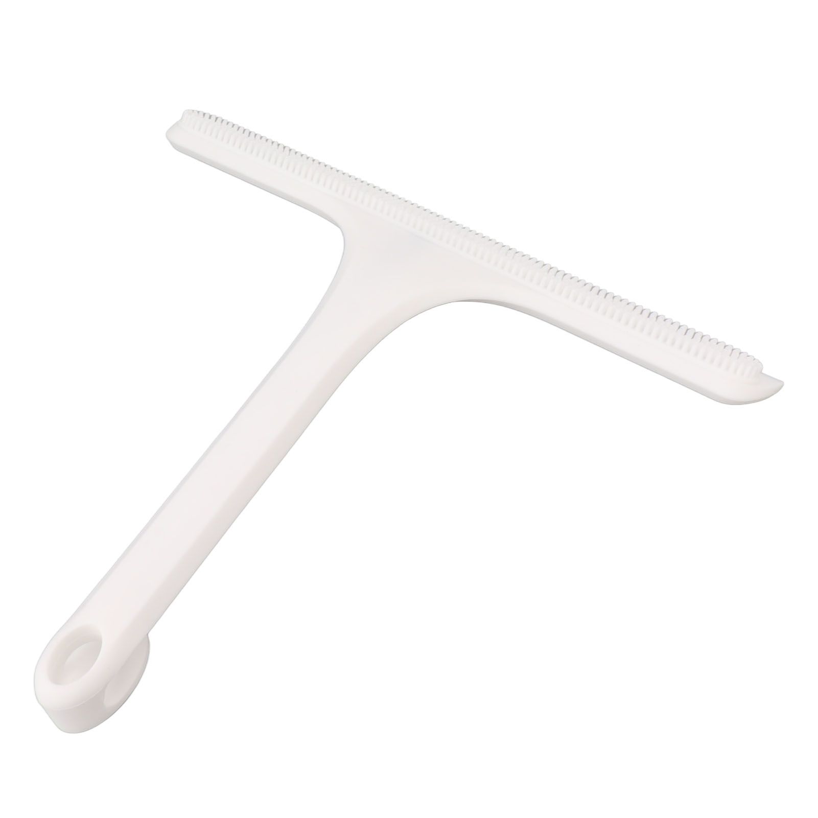 Glass Wiper with Non Slip Handle Silicone Window Cleaner Squeegee for Bathroom Windows Kitchen Mirror White - Image 2