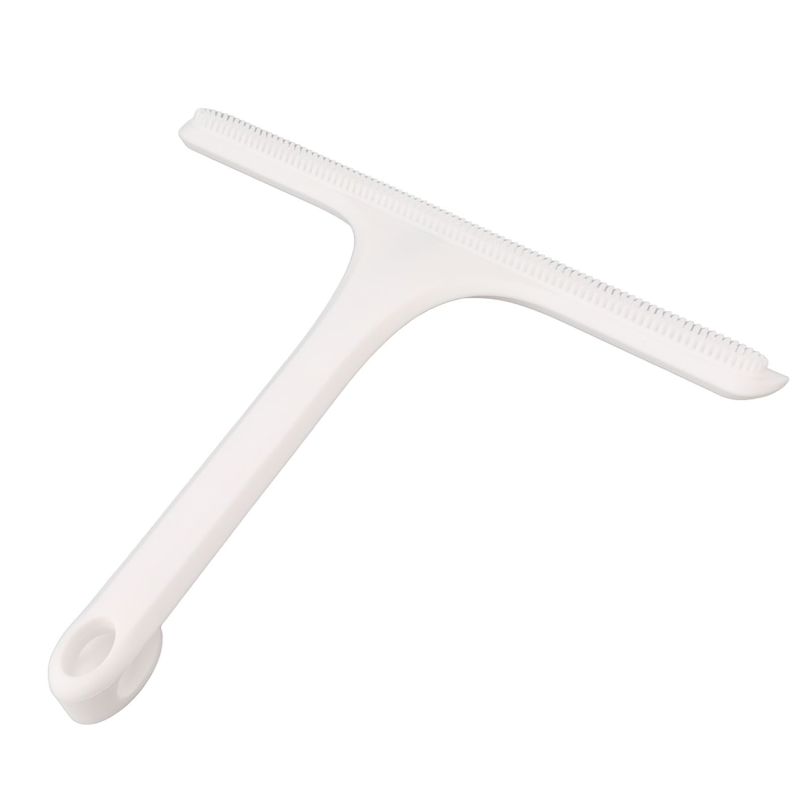 Glass Wiper with Non Slip Handle Silicone Window Cleaner Squeegee for Bathroom Windows Kitchen Mirror White - Image 4