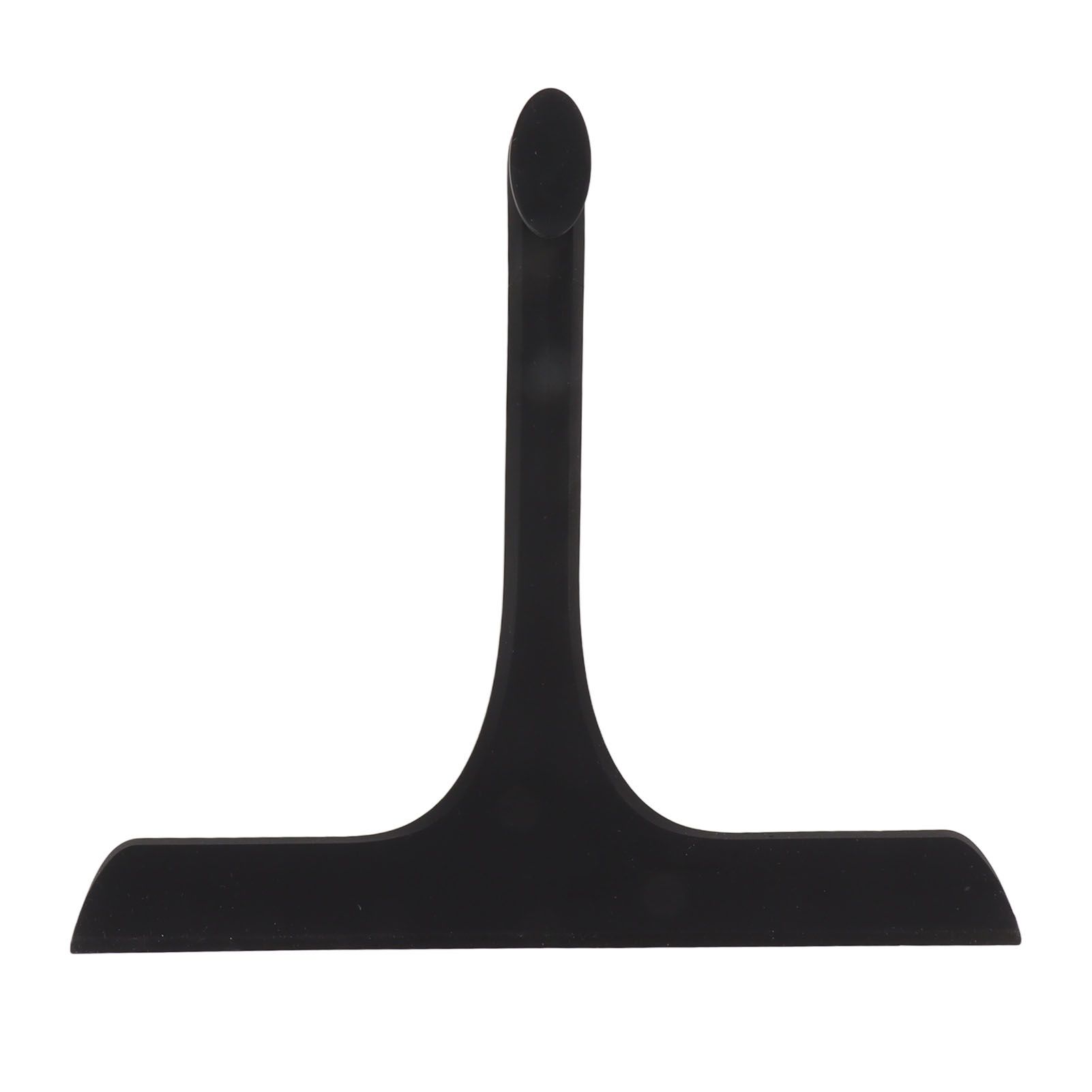 Glass Wiper with Non Slip Handle Silicone Window Cleaner Squeegee for Bathroom Windows Kitchen Mirror Black - Image 1