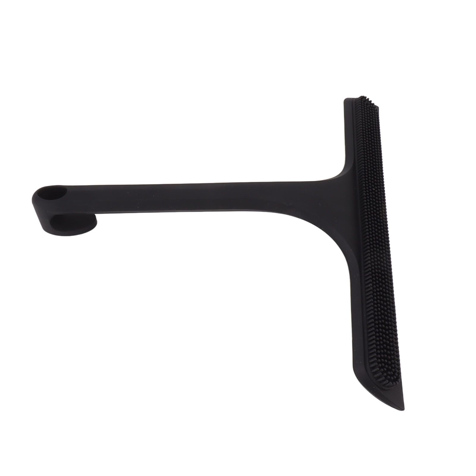 Glass Wiper with Non Slip Handle Silicone Window Cleaner Squeegee for Bathroom Windows Kitchen Mirror Black - Image 2