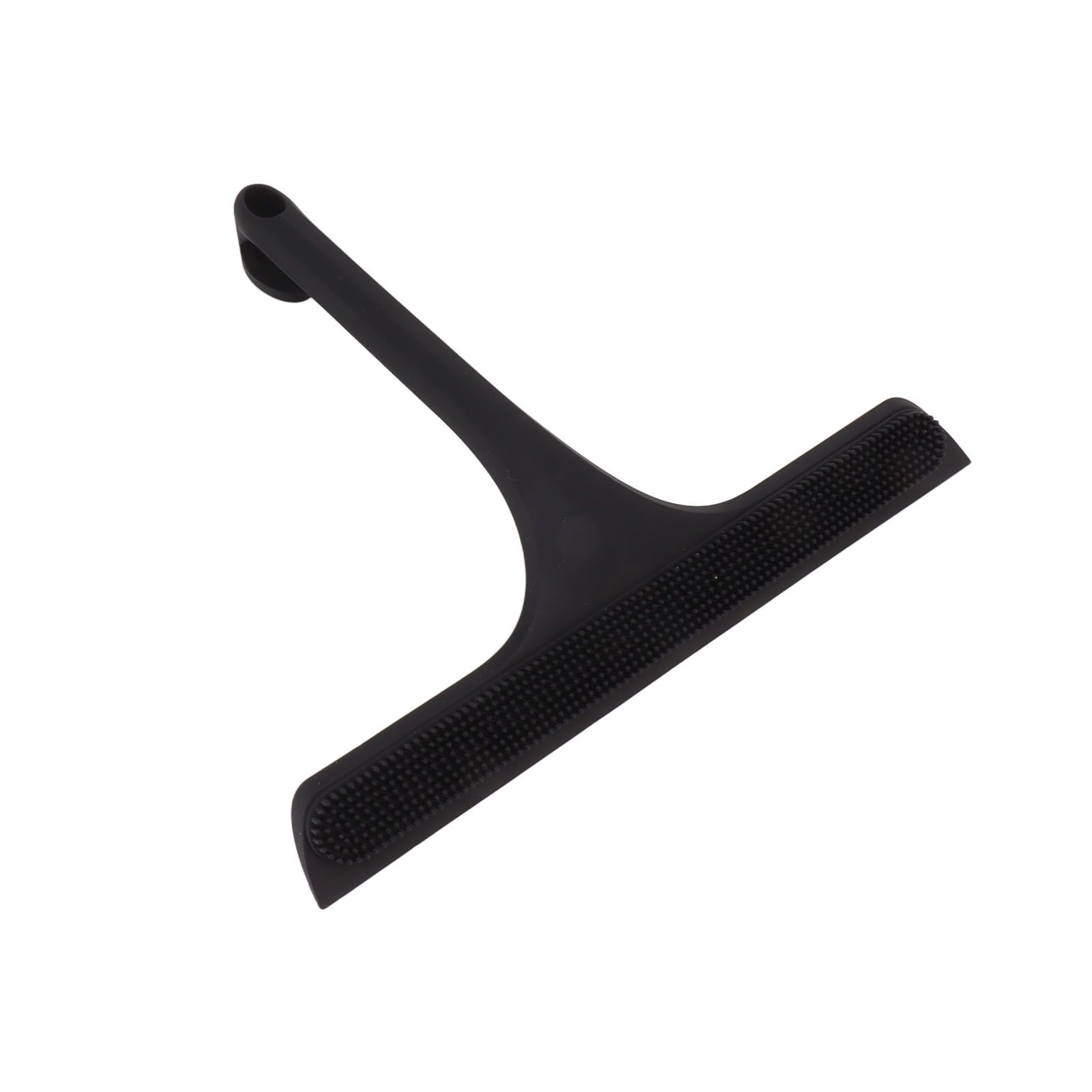 Glass Wiper with Non Slip Handle Silicone Window Cleaner Squeegee for Bathroom Windows Kitchen Mirror Black - Image 3