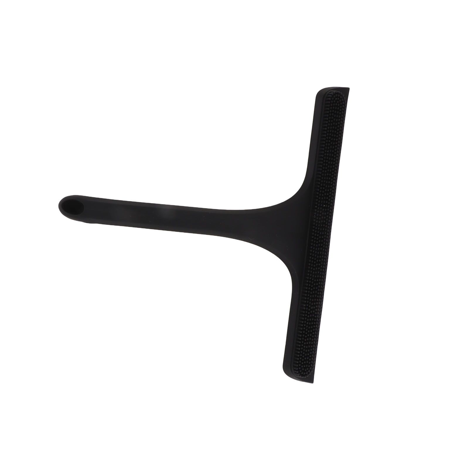 Glass Wiper with Non Slip Handle Silicone Window Cleaner Squeegee for Bathroom Windows Kitchen Mirror Black - Image 4