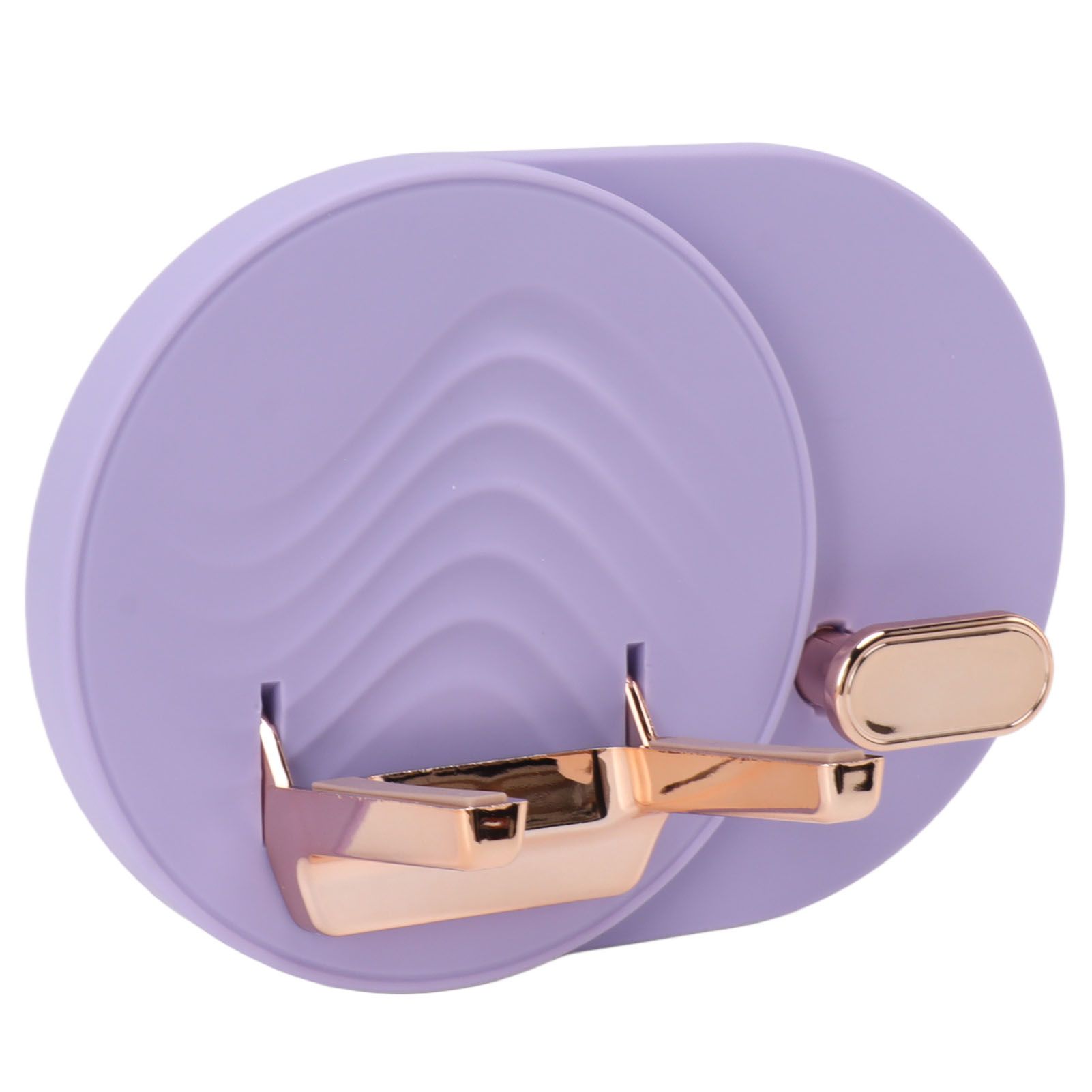 Hair Dryer Shelf Wall Mounted Space Saving Punching Free Cable Storage Blow Dryer Holder for Bathroom Purple - Image 8