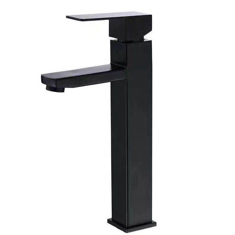 Black Bathroom Faucet Stainless Steel Modern Waterfall Sink Faucet For Home Hotel 2 Hoses - Image 1