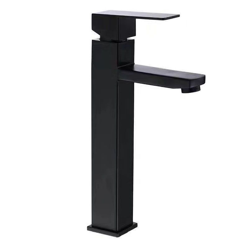 Black Bathroom Faucet Stainless Steel Modern Waterfall Sink Faucet For Home Hotel 2 Hoses - Image 2