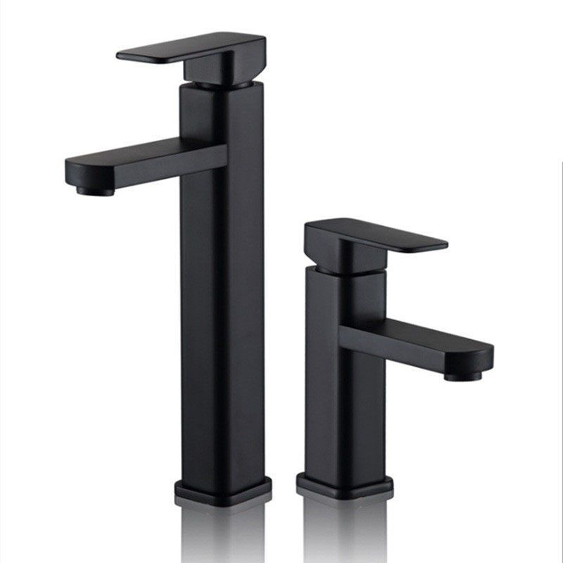 Black Bathroom Faucet Stainless Steel Modern Waterfall Sink Faucet For Home Hotel 2 Hoses - Image 6