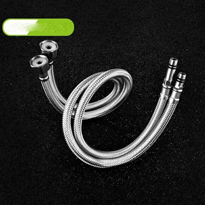 Black Bathroom Faucet Stainless Steel Modern Waterfall Sink Faucet For Home Hotel 2 Hoses - Image 7
