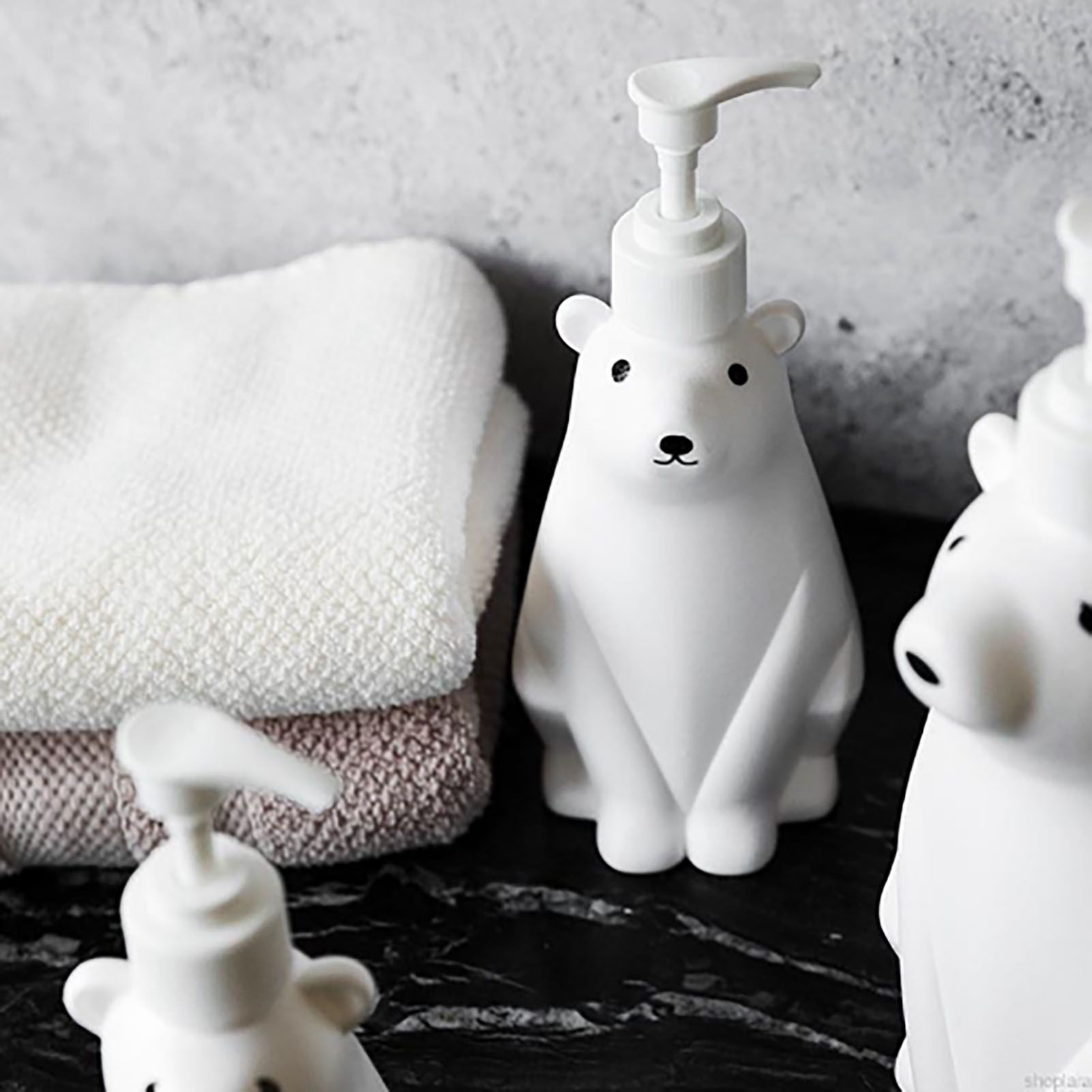 Soap Dispenser Bottle Cute Bear Shape Large Capacity Pump Dispenser Bottle for Bathroom Kitchen S (8.5x19cm/3.3x7.5in) (300ML) - Image 8