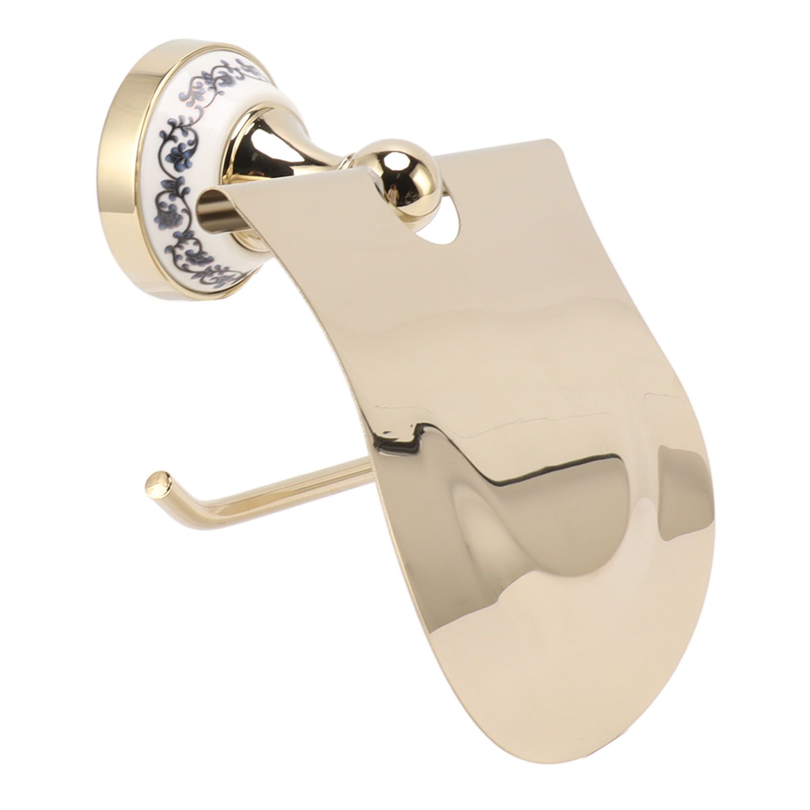 Toilet Paper Holder Gold Vintage Exquisite Stainless Steel Tissue Roll Hanger for Bathroom Kitchen - Image 2