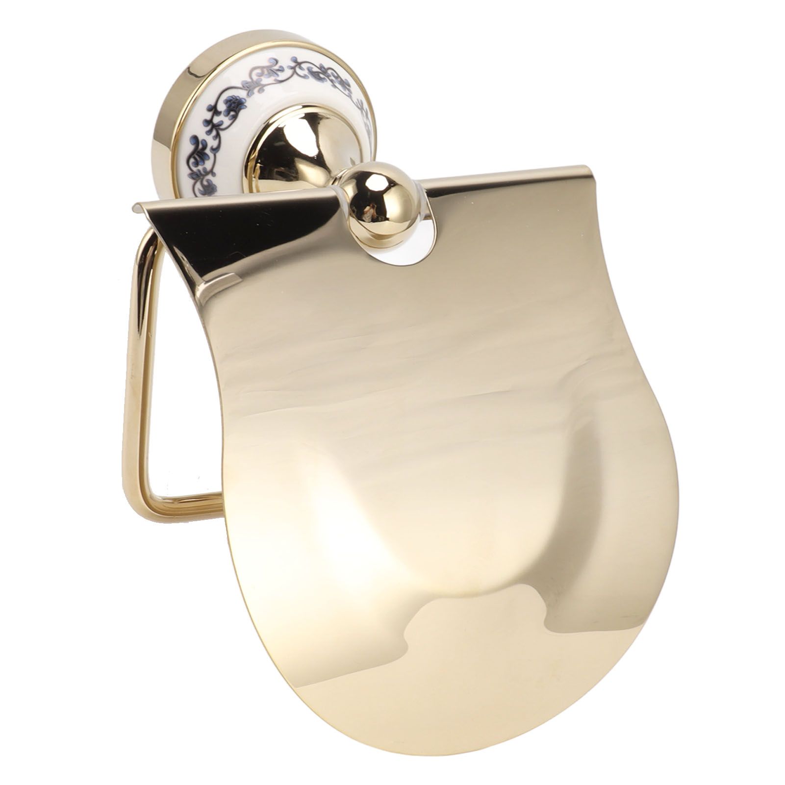 Toilet Paper Holder Gold Vintage Exquisite Stainless Steel Tissue Roll Hanger for Bathroom Kitchen - Image 3