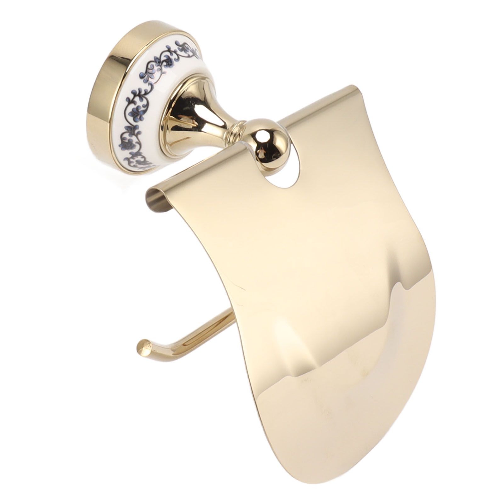 Toilet Paper Holder Gold Vintage Exquisite Stainless Steel Tissue Roll Hanger for Bathroom Kitchen - Image 7