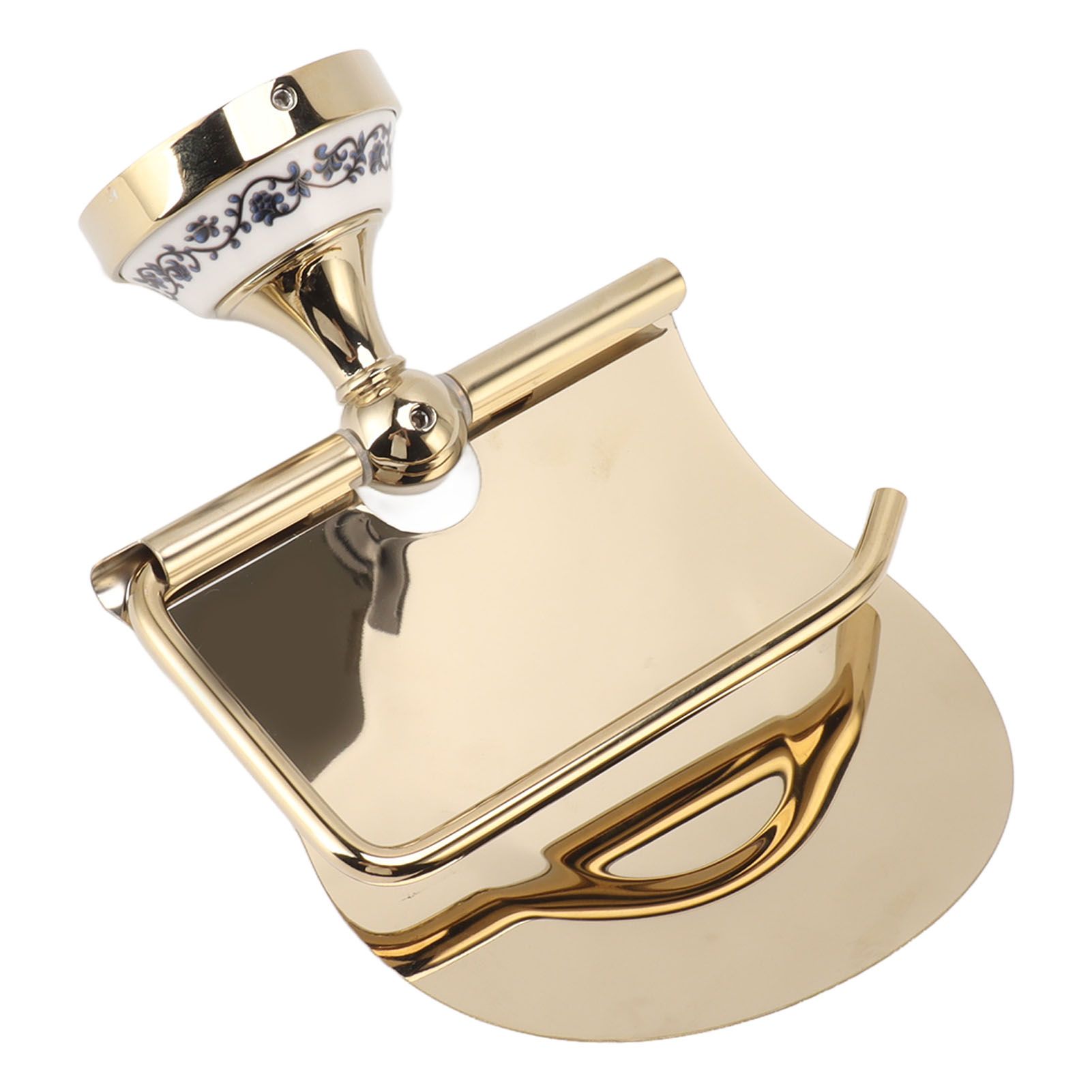 Toilet Paper Holder Gold Vintage Exquisite Stainless Steel Tissue Roll Hanger for Bathroom Kitchen - Image 8